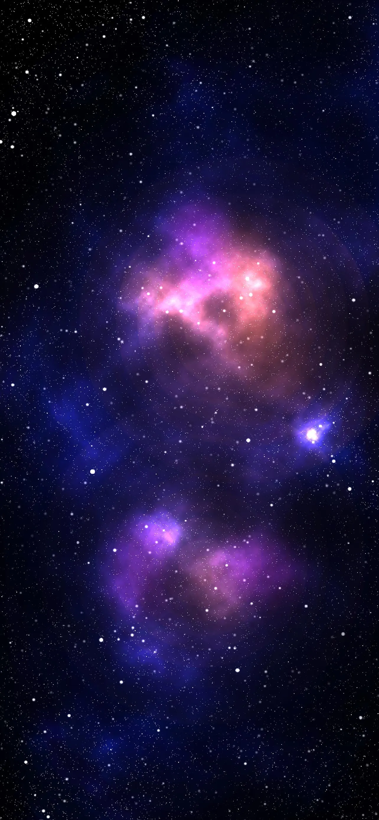 Vibrant Purple Galaxy Nebula Filled with Stars and Cosmic Dust