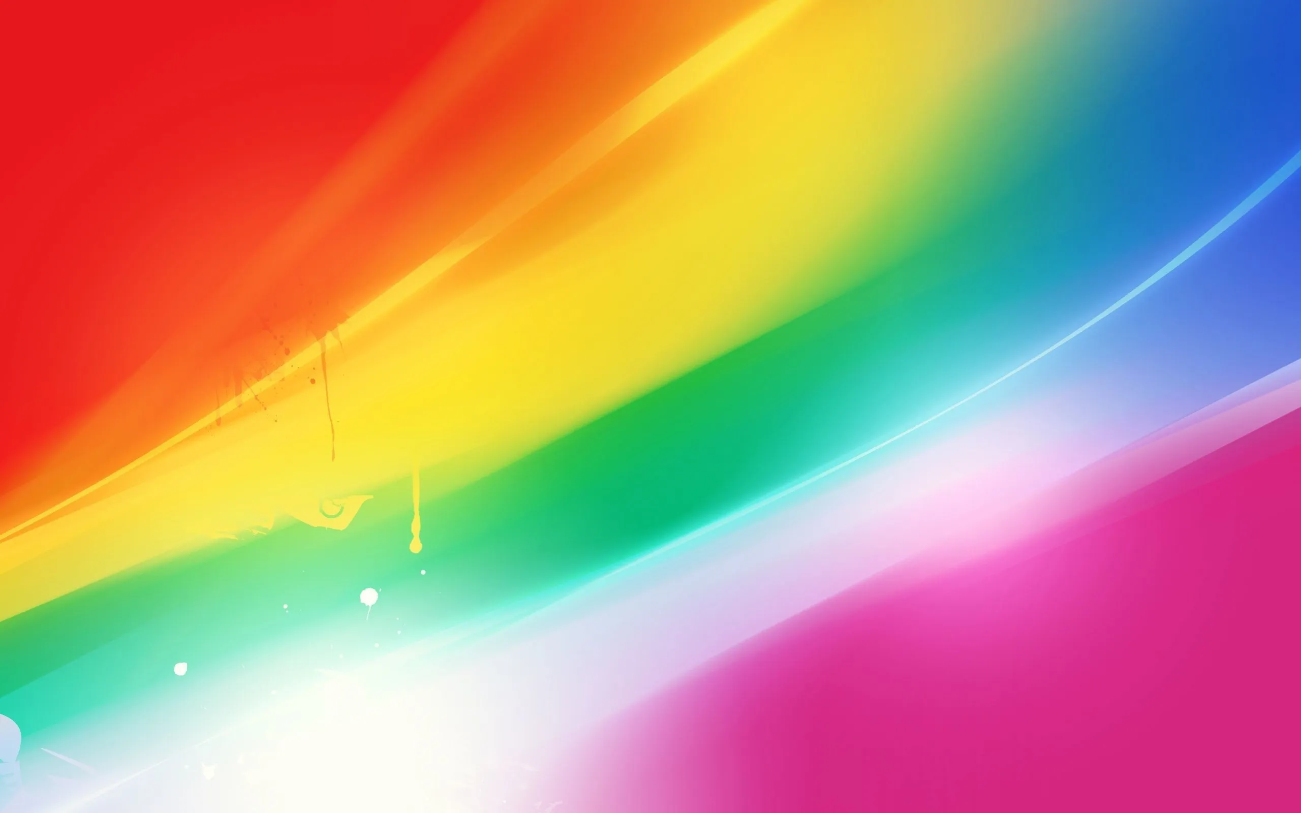 Vibrant rainbow light streaks abstract background Wallpaper