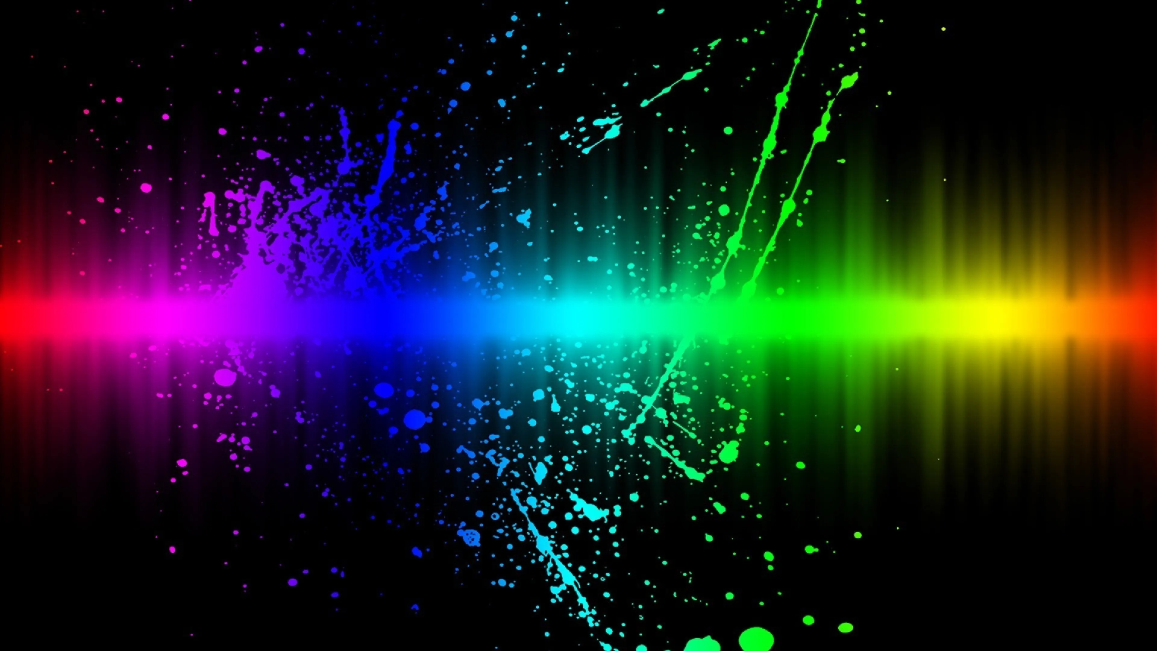 Vibrant soundwave spectrum with particles in a dark theme