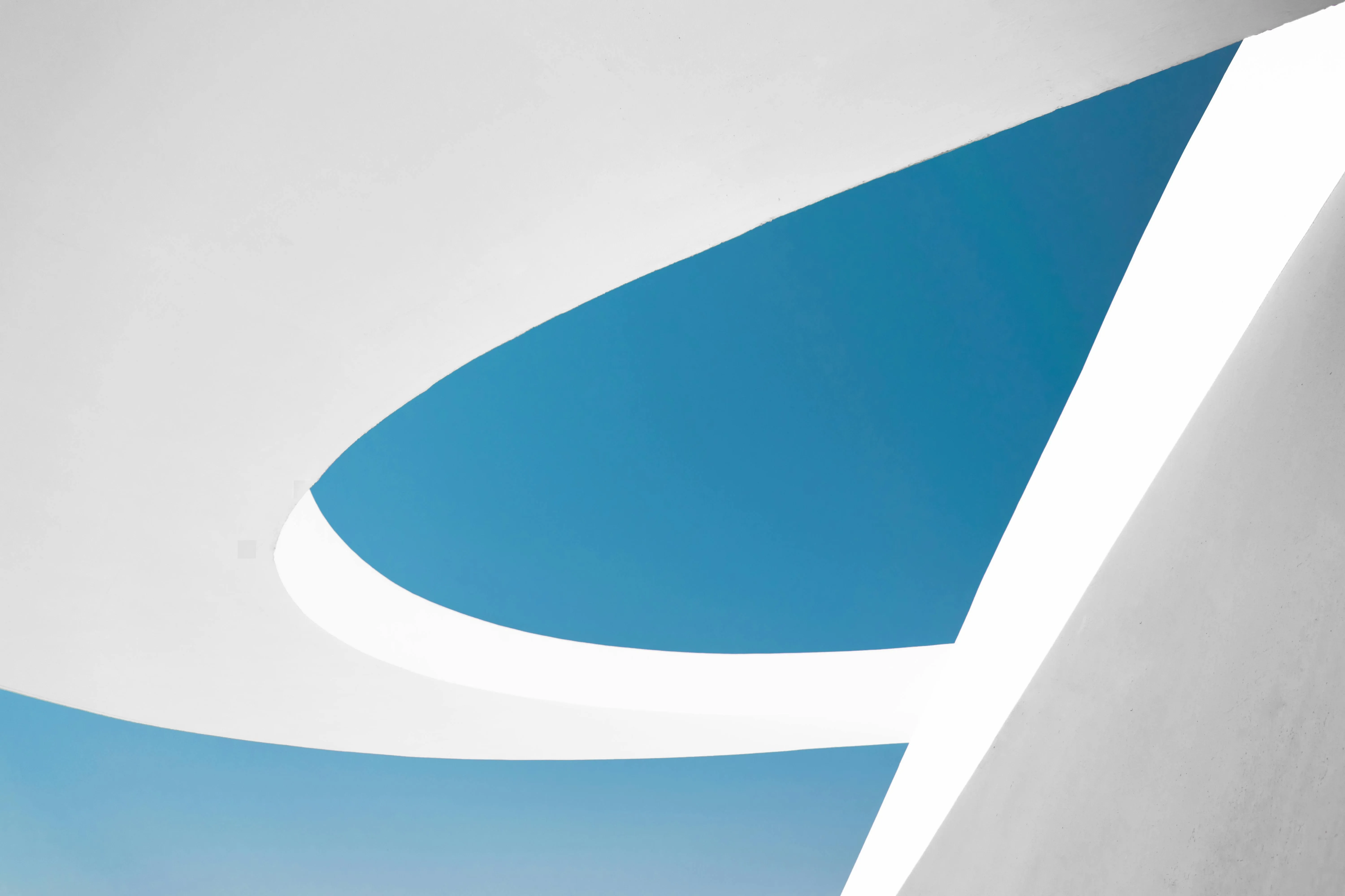 white and blue abstract folded design background Wallpaper