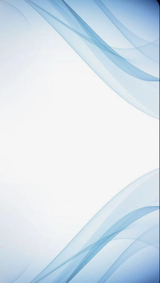 White background with smooth blue wave shapes on edges 4K