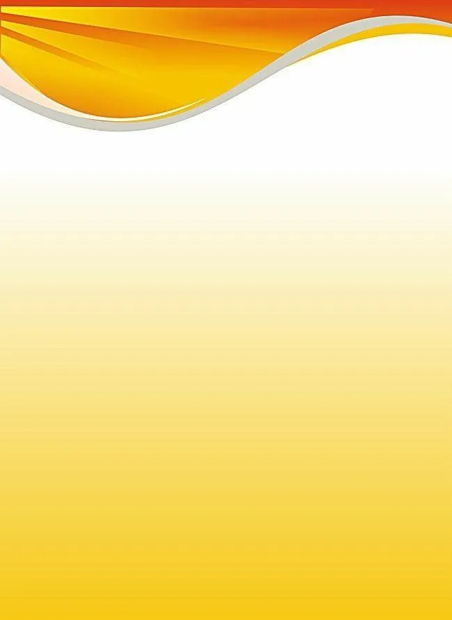 Yellow gradient background with curved orange waves image