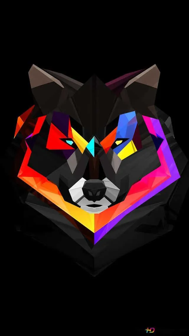 Black Panther from Marvel with Neon Heart Background