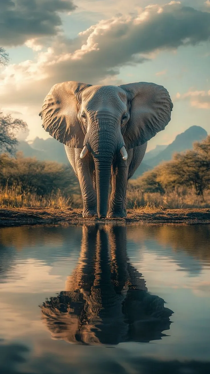 An elephant in the jungle natural HD wallpaper for free