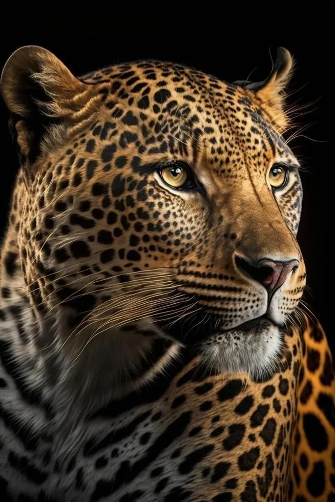 Close Up of Leopard with Glowing Golden Fur HD Wallpaper
