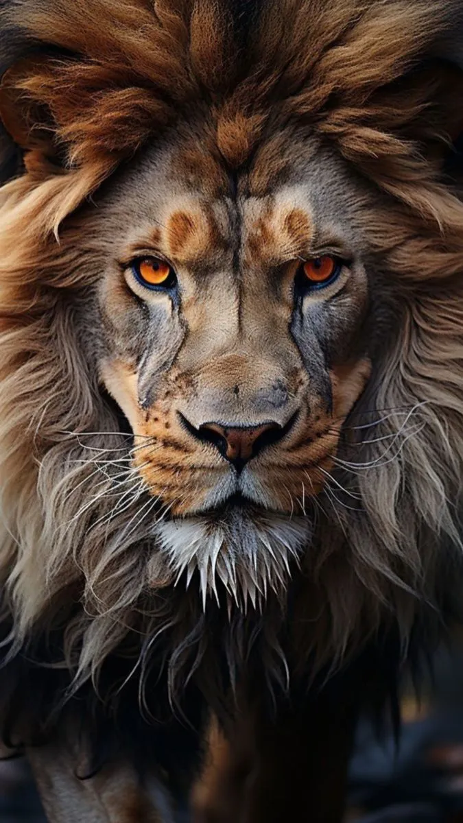 Lion with Angry Face Digital Artwork Wallpaper Free Download