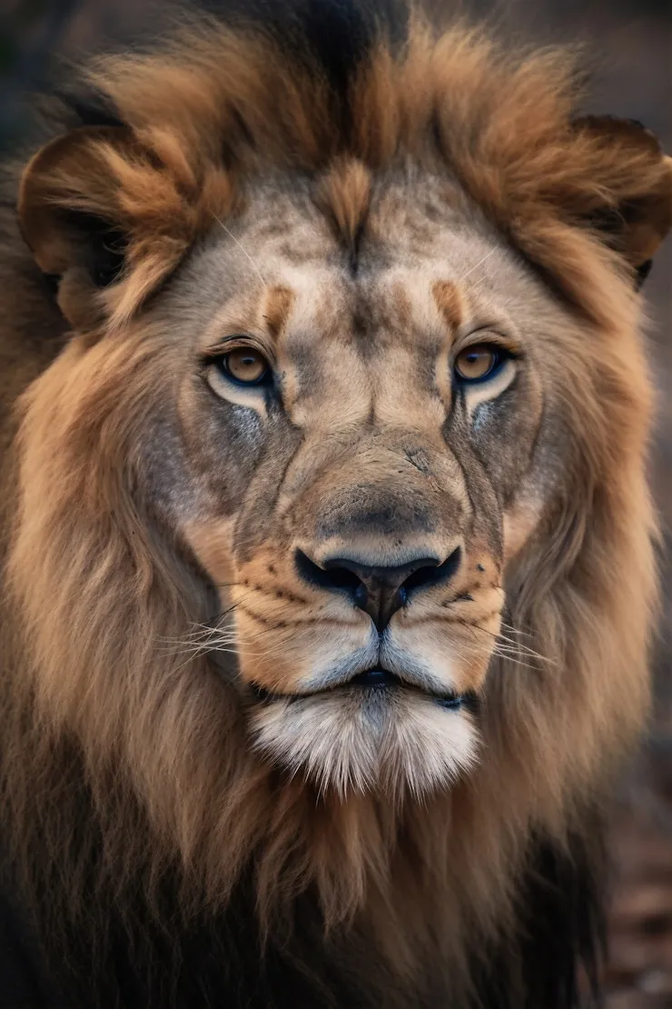 Majestic Lion Close Up Wildlife HD Free Portrait Wallpaper