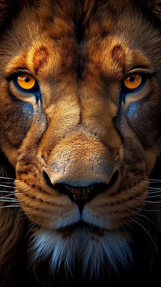Royal Lion Face Close Look Portrait Wallpaper Free Download