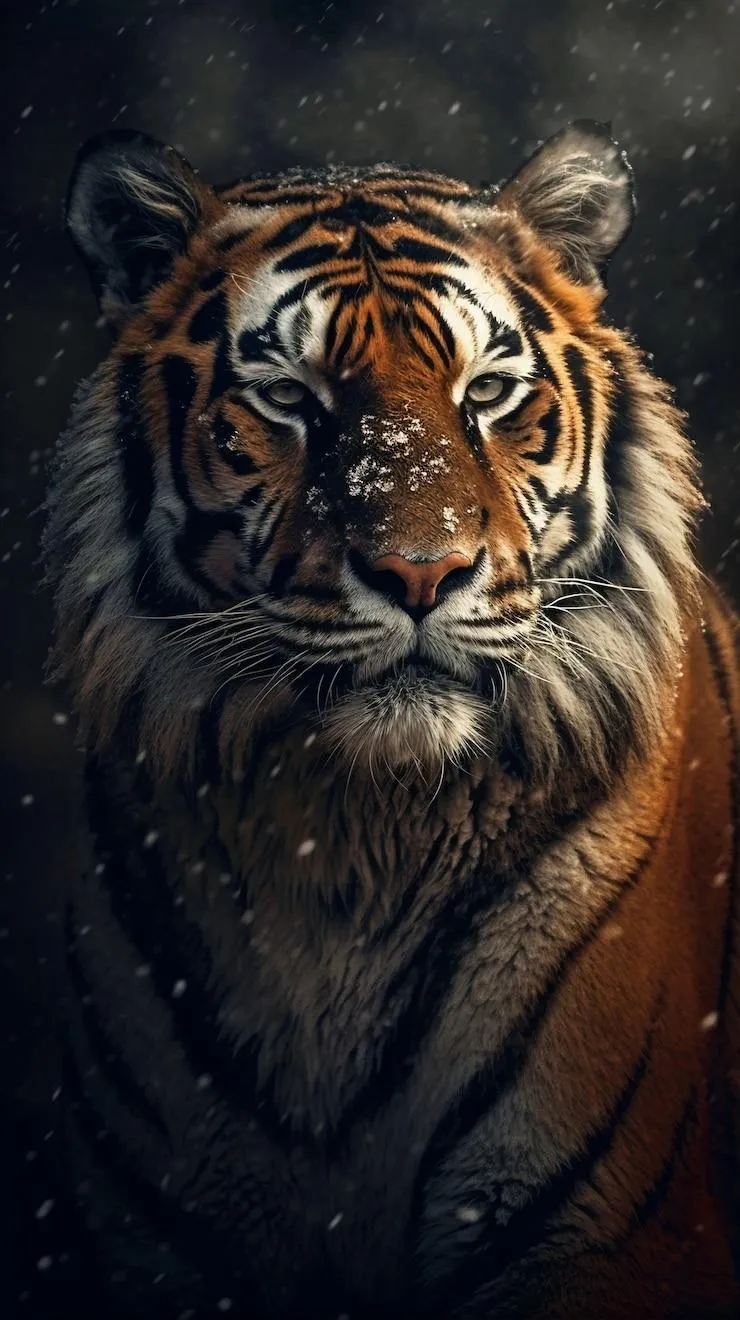 Stunning Wallpaper Of A Tiger Wet In Rain HD Wallpaper