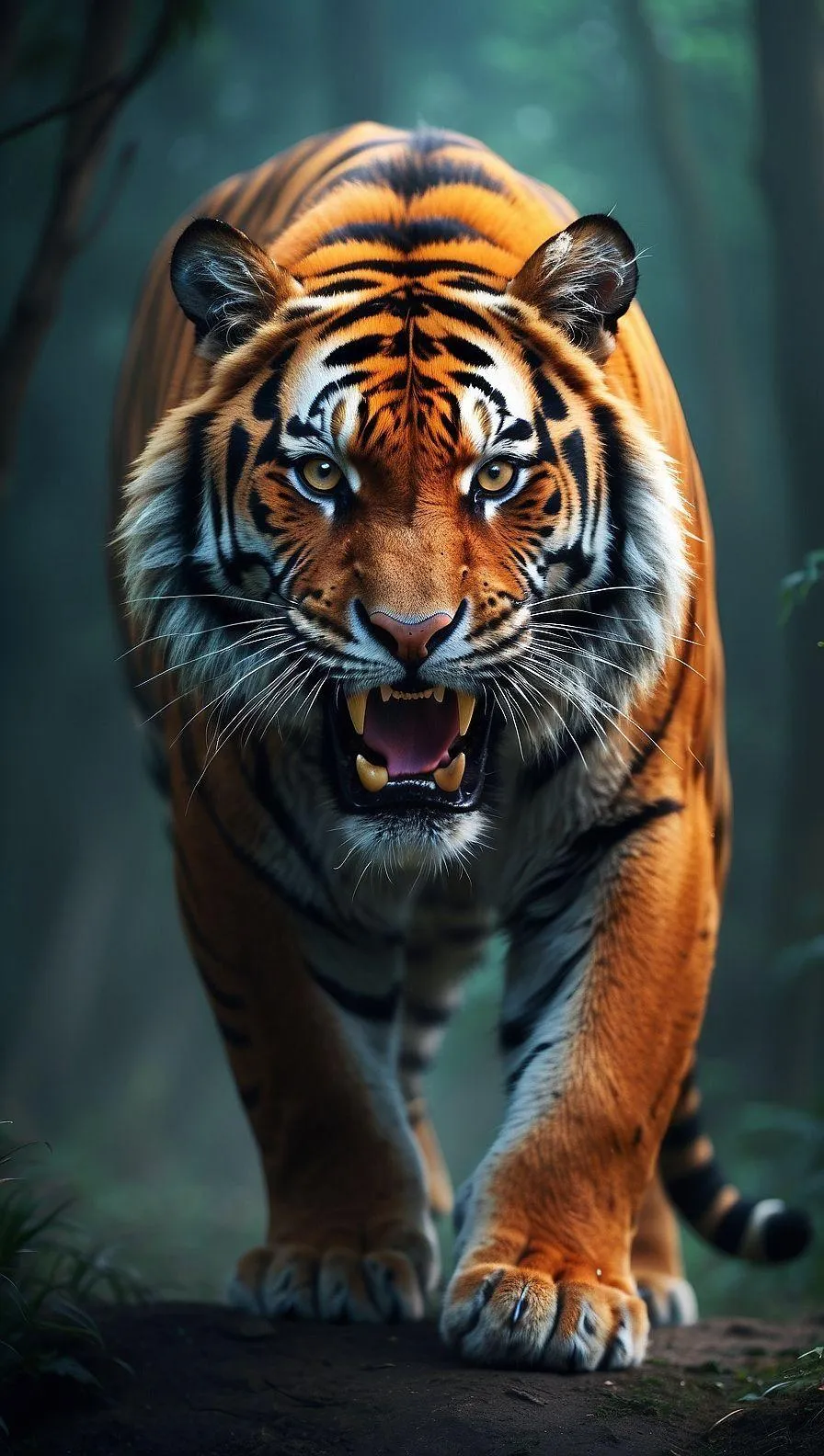 Wild Animal Tiger HD Stunning Wildlife Photography Wallpaper