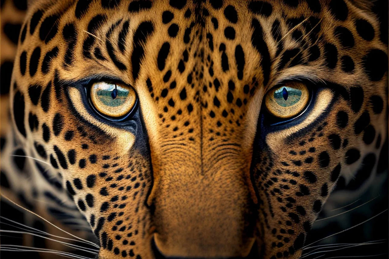 Zoomed in Shot of Leopard Eyes HD Landscape Wallpaper