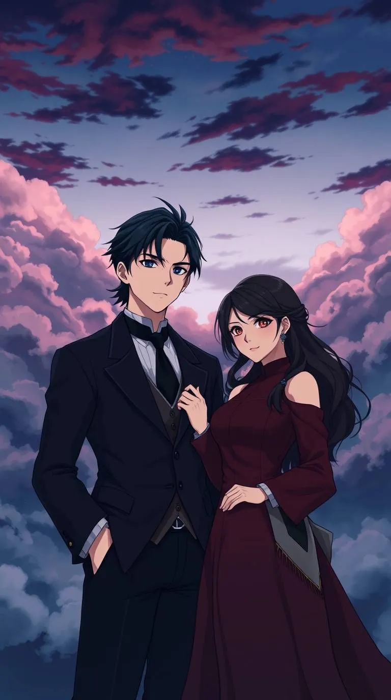 Anime couple in function costume wallpaper download for free