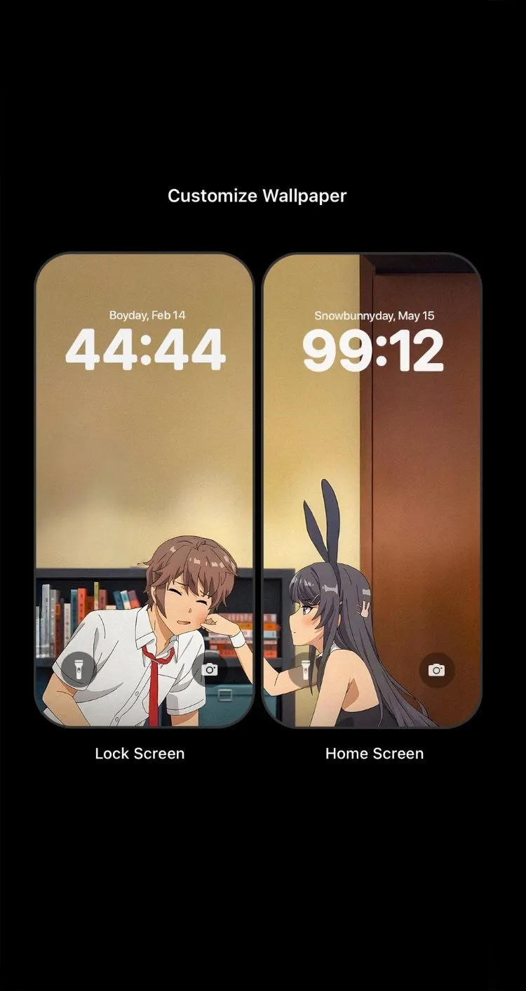 Anime Couple Wallpaper Lock and Home Screen Aesthetic