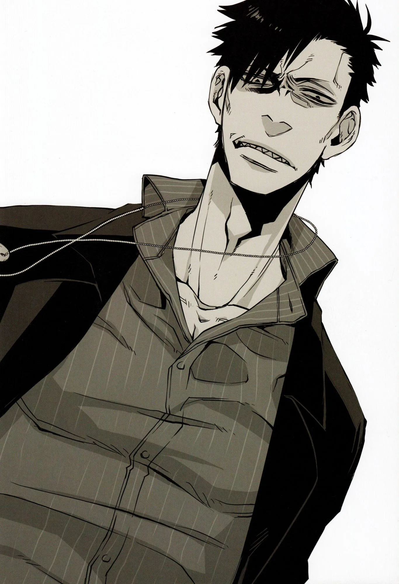 Anime Male Character in Formal Outfit with Serious Look