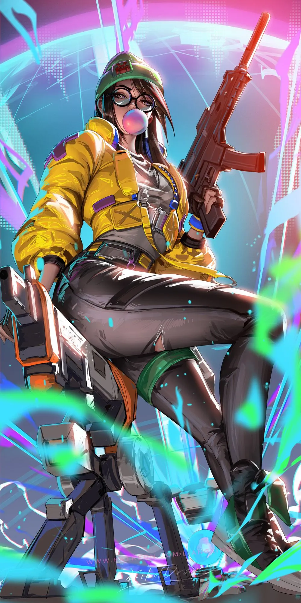 Anime Hero Mobile Wallpaper With Dynamic Action
