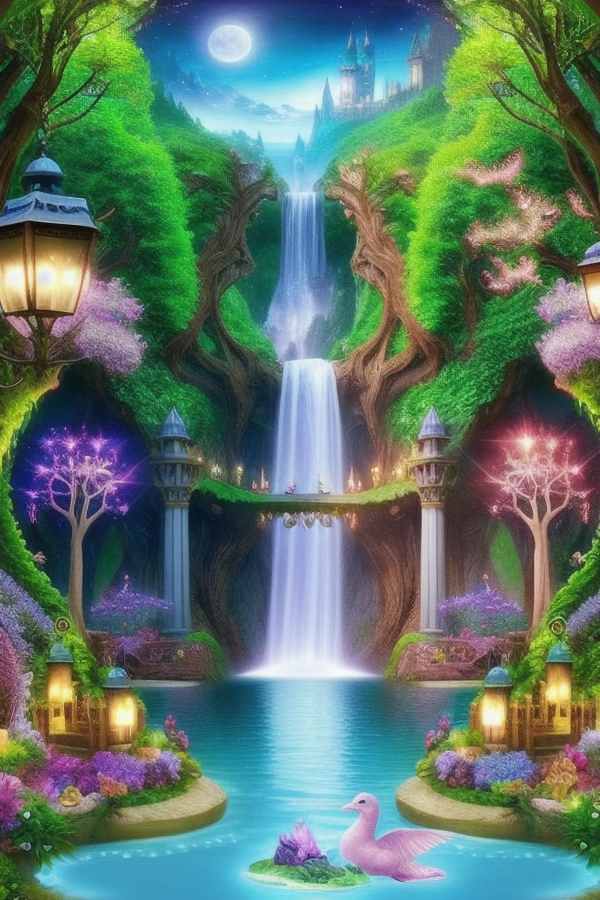 Stunning Anime Nature Landscapes HD Wallpaper Free