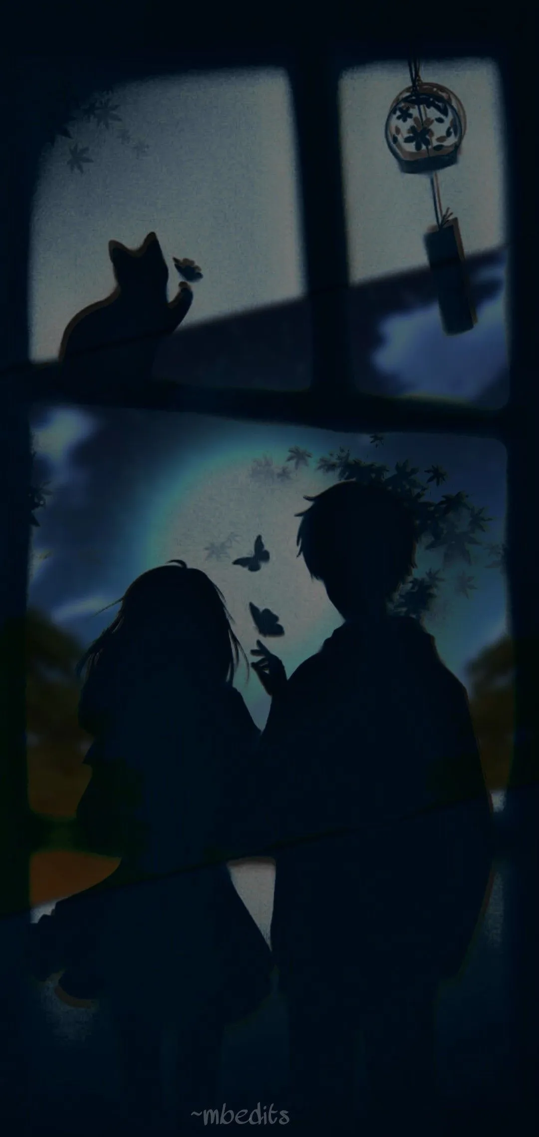 Aesthetic Anime Silhouette Wallpaper Love and nature hd free