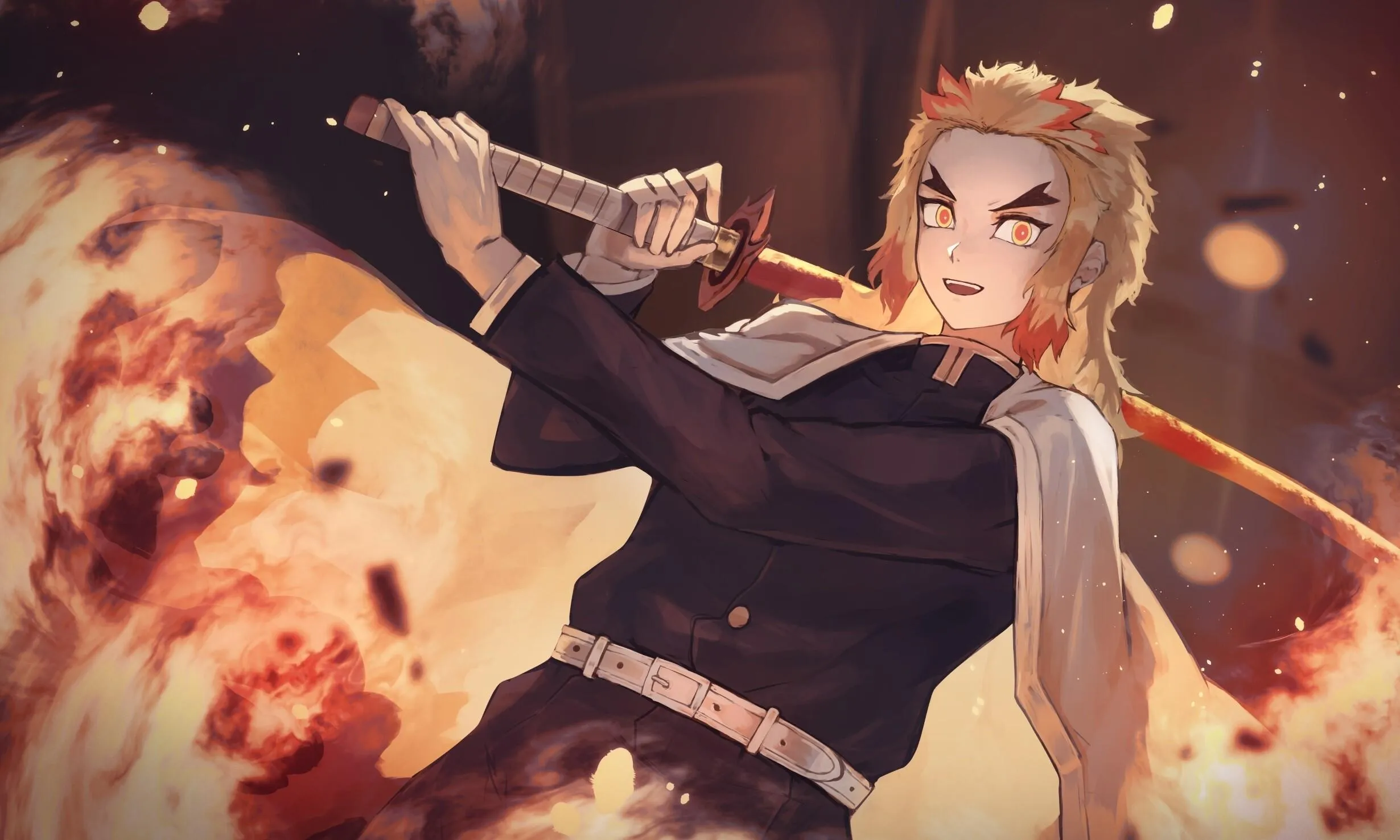 Asuna Slashing with her Sword in Virtual Combat Wallpaper