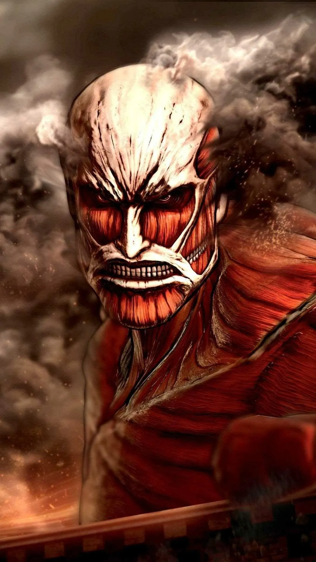 Attack on Titan Colossal Titan Close Up Download Wallpaper