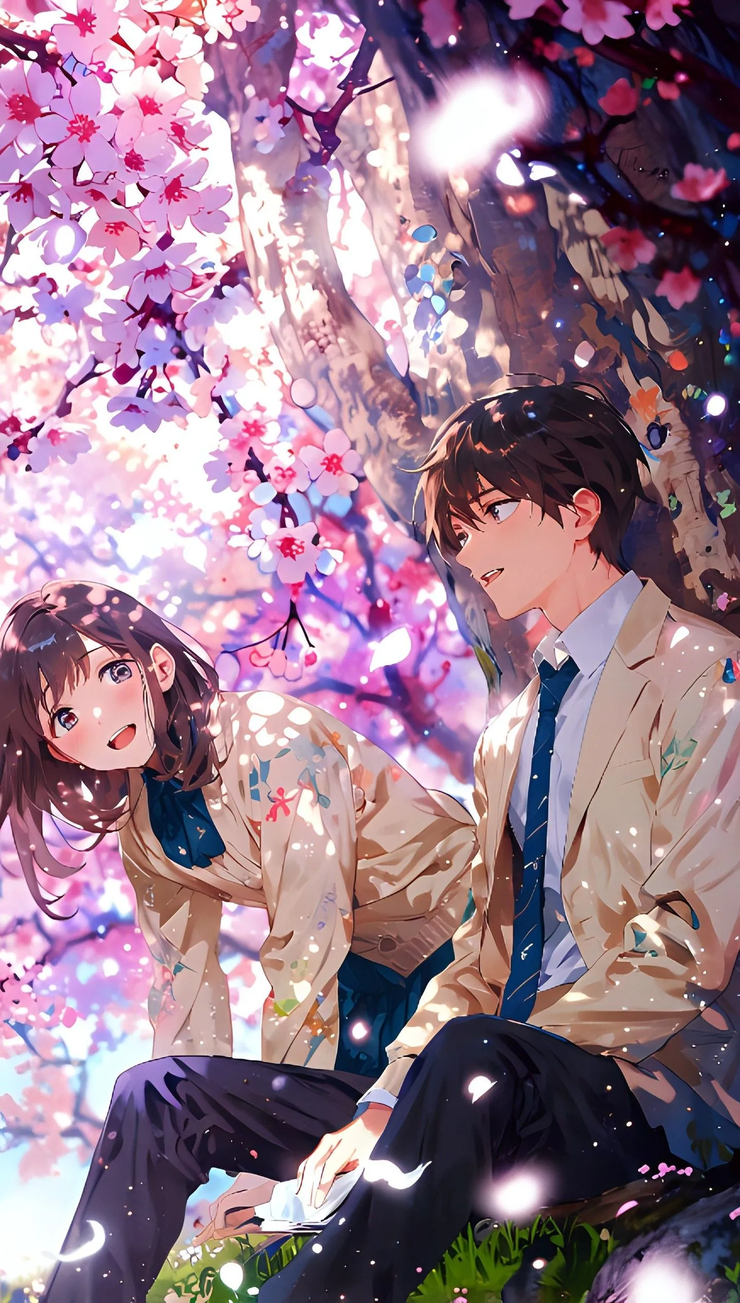 Bench Moments Anime Wallpaper Free Download