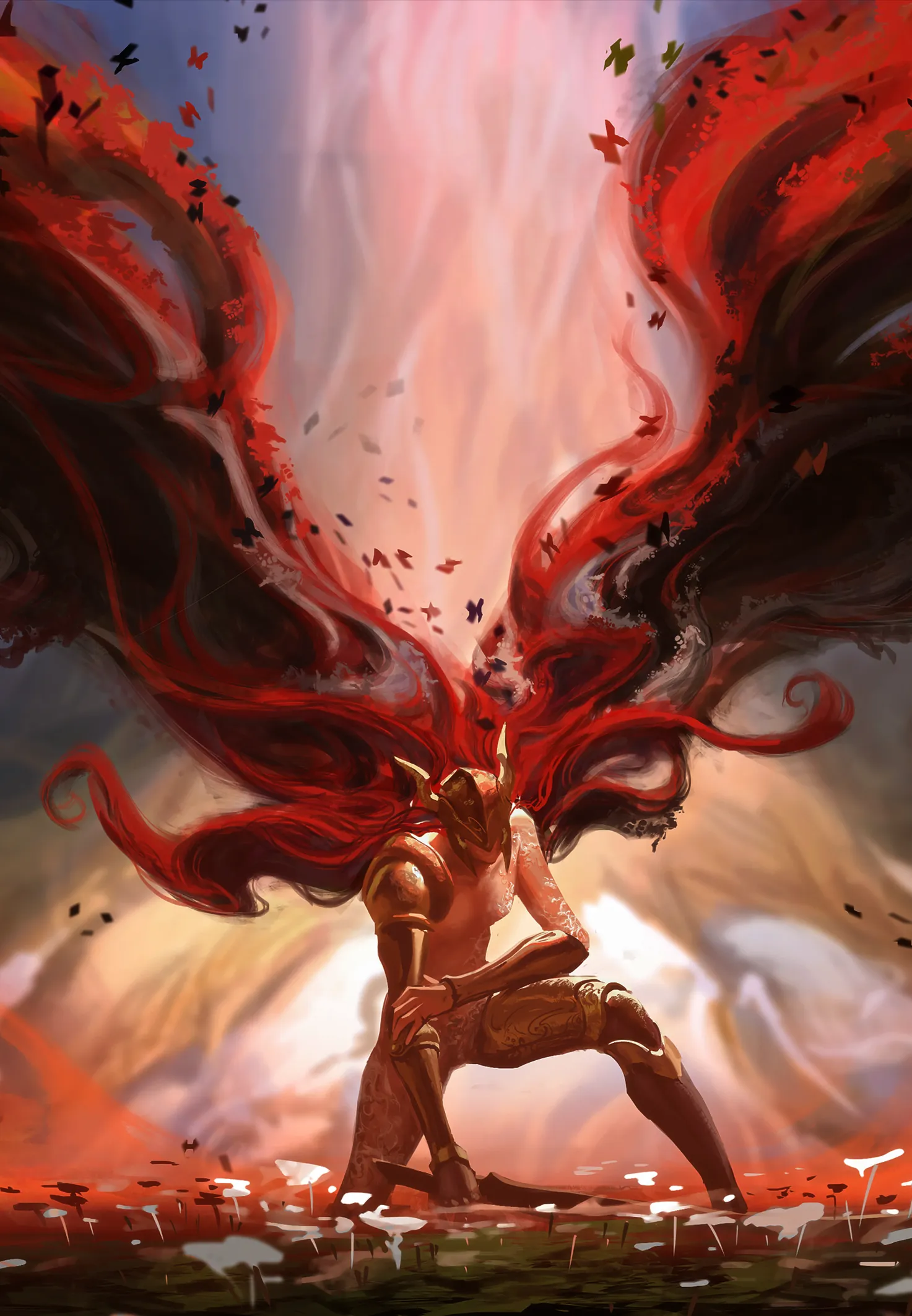 Blazing Power Anime Wallpaper HD Free Download