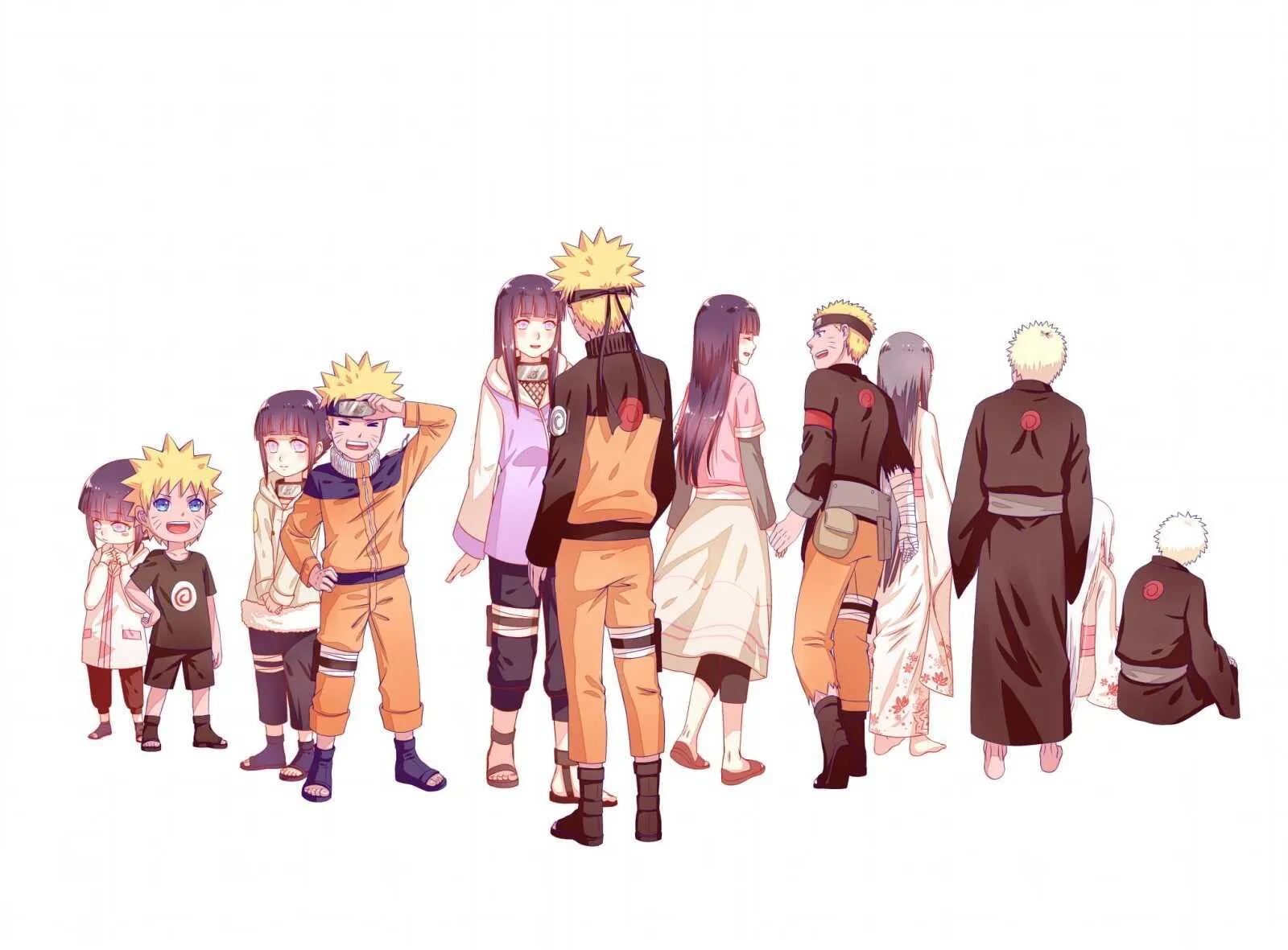 Chibi Group of Characters from Popular Anime Series