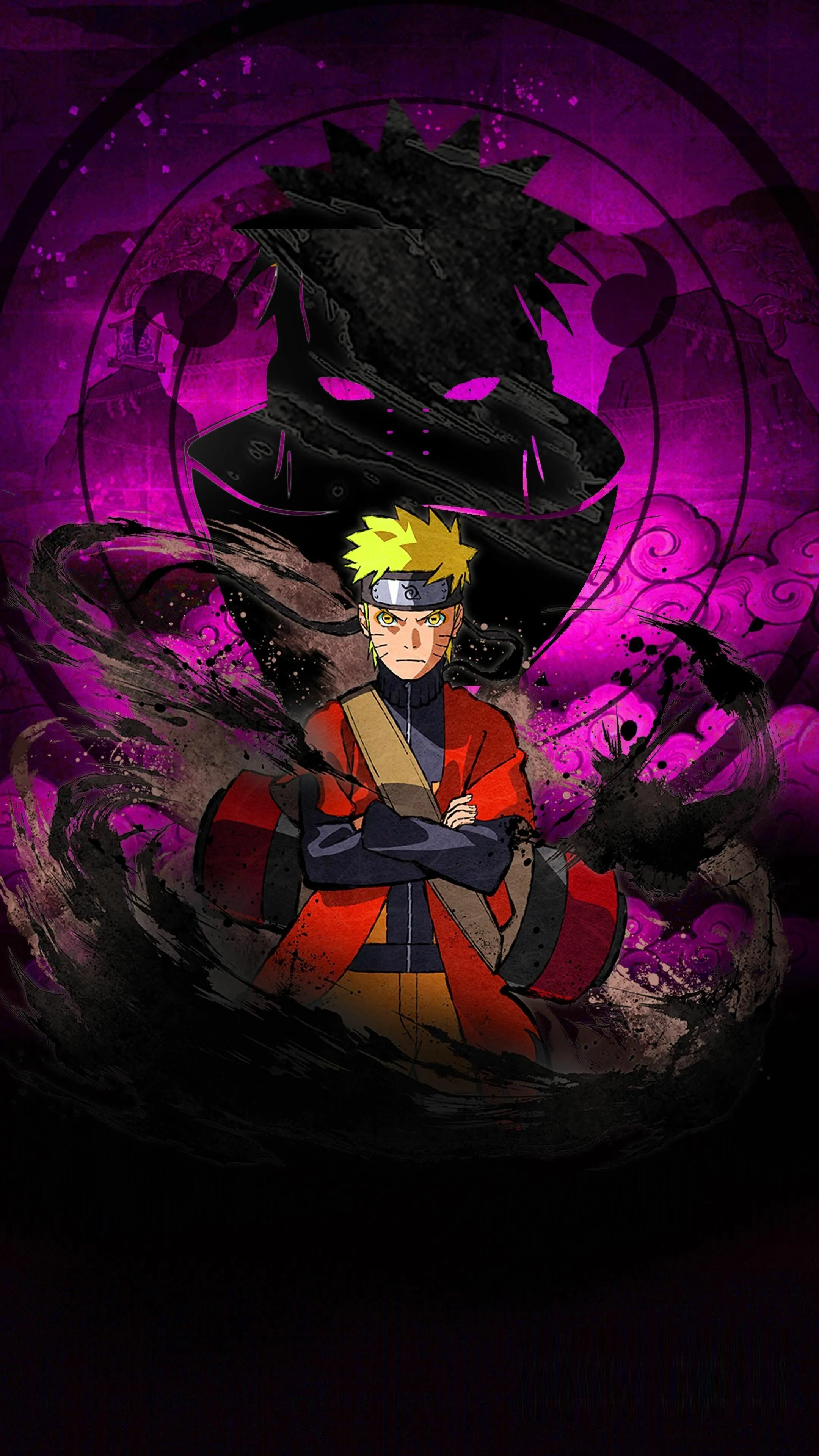 Dark Anime Character Sitting in Shadow with Purple Aura