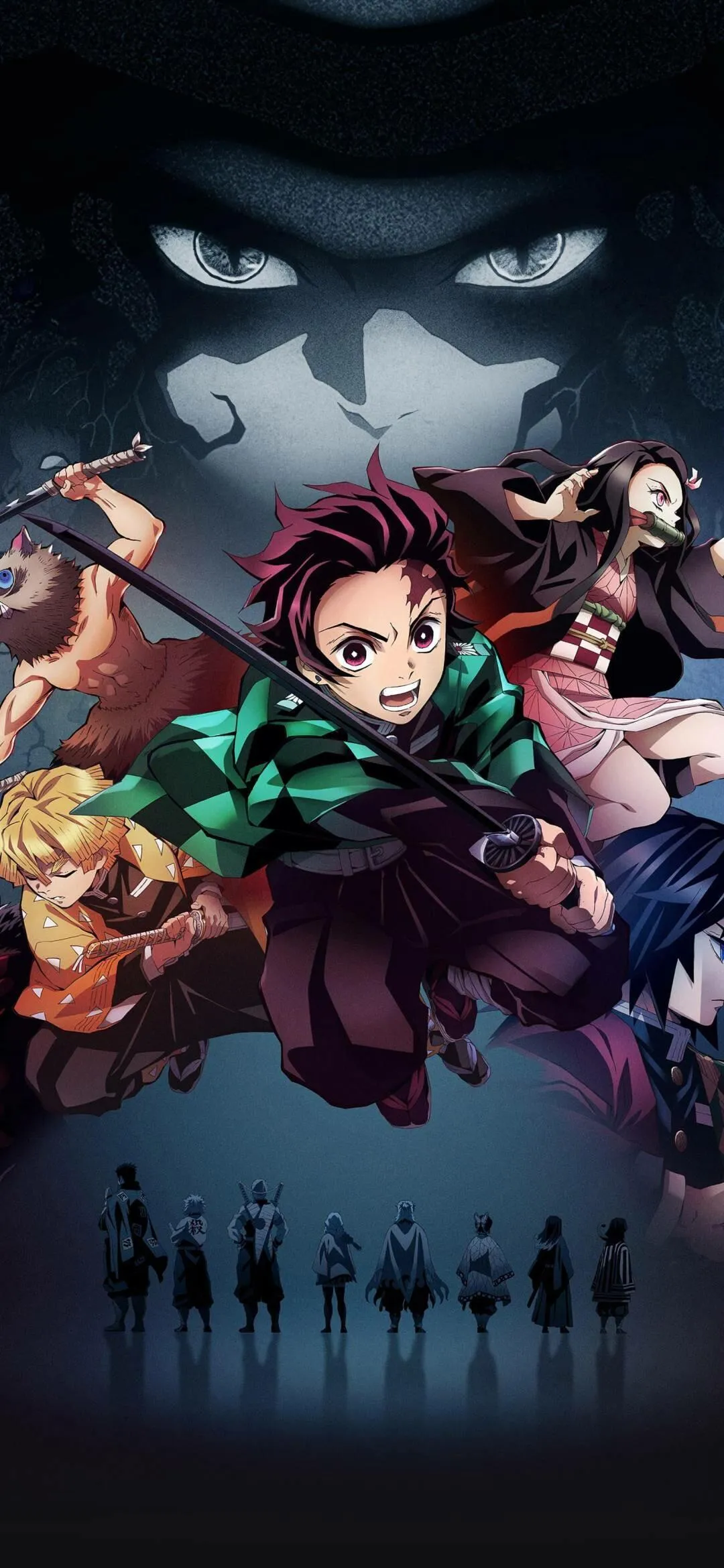 Dark Fantasy Anime Poster Showcasing Epic Heroic Battles