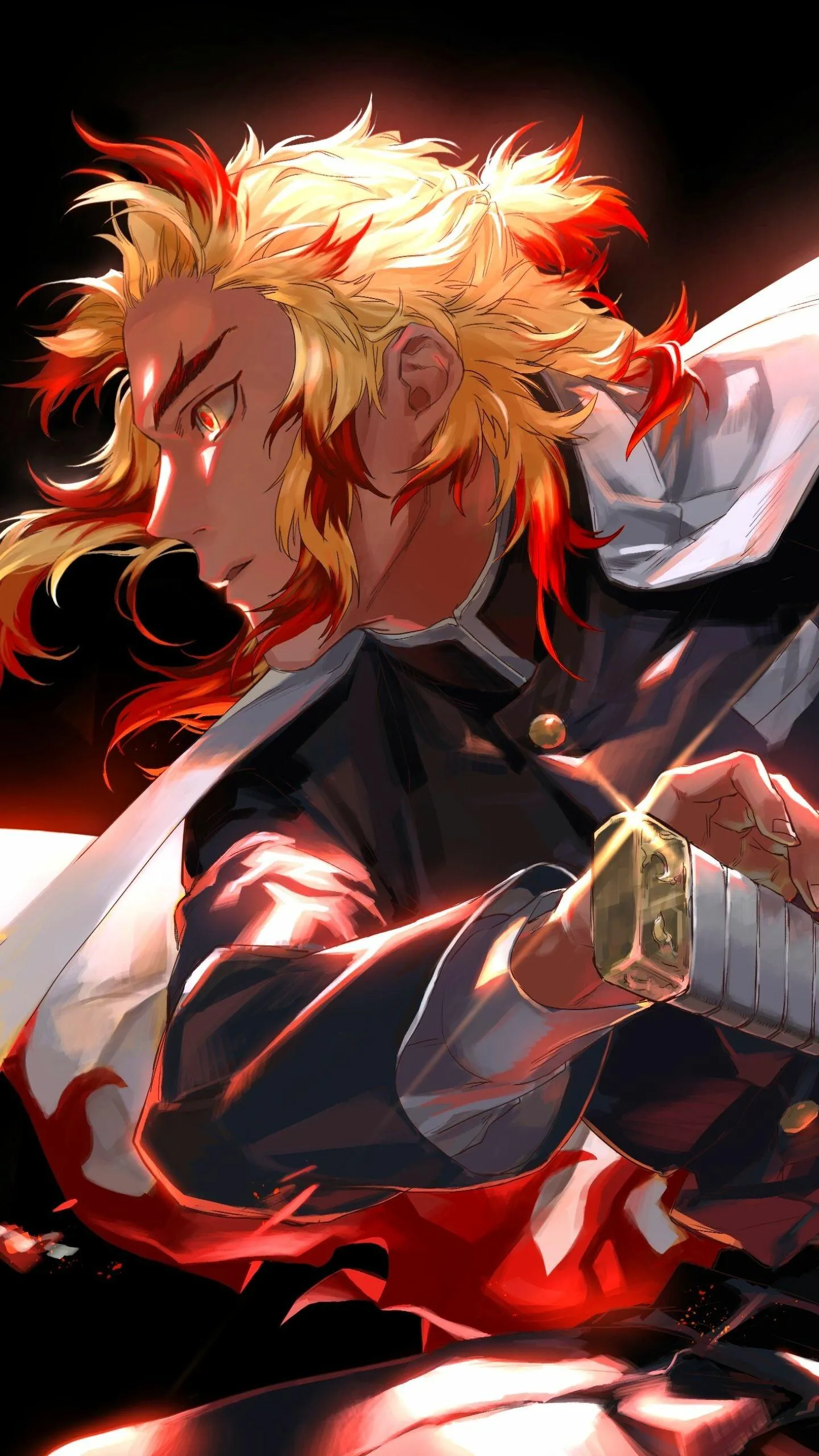 Demon Slayer Kyojuro Rengoku in Flame Breathing Mode