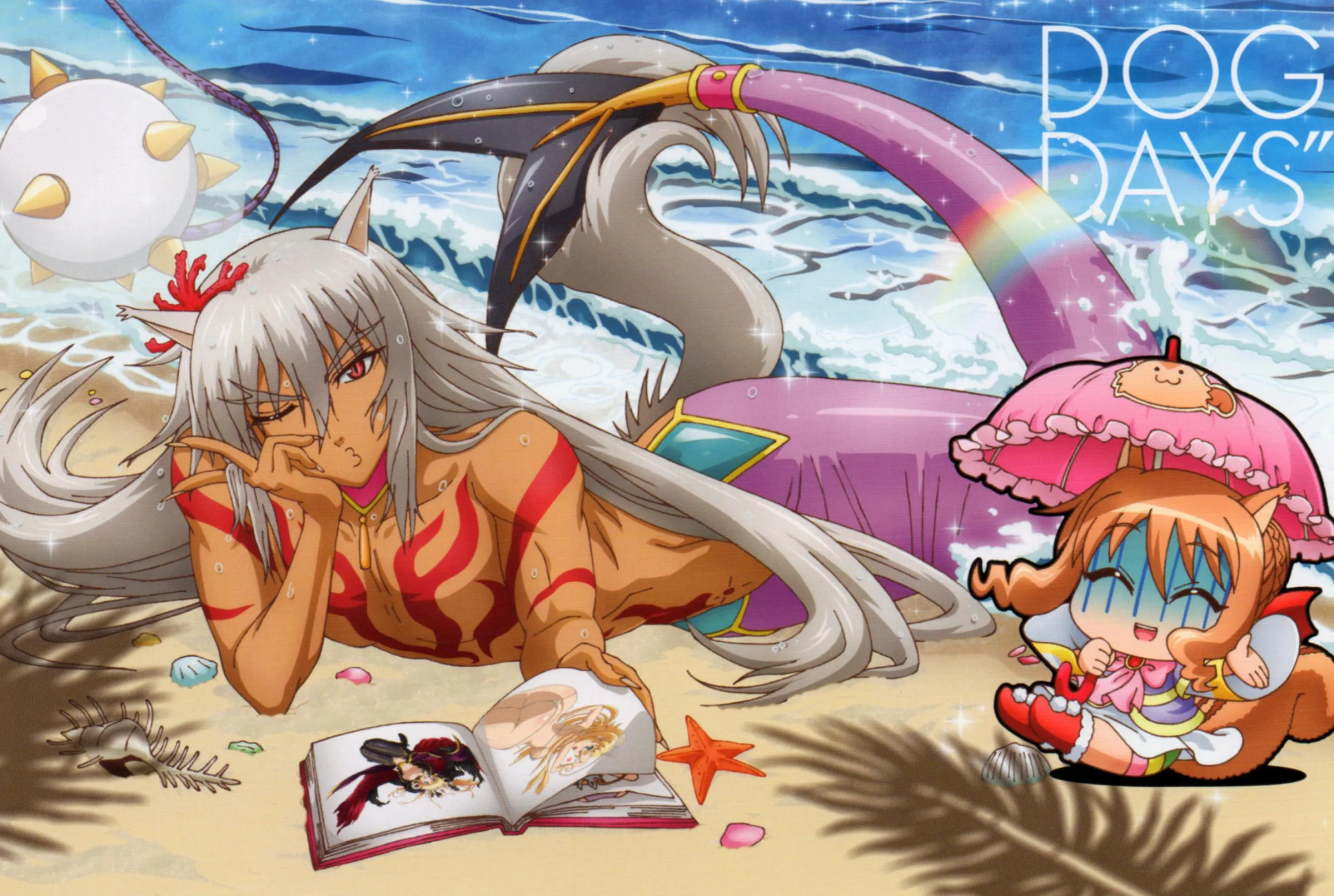 Dragon Ball Z Friends Relax on Beach with Dragon Balls