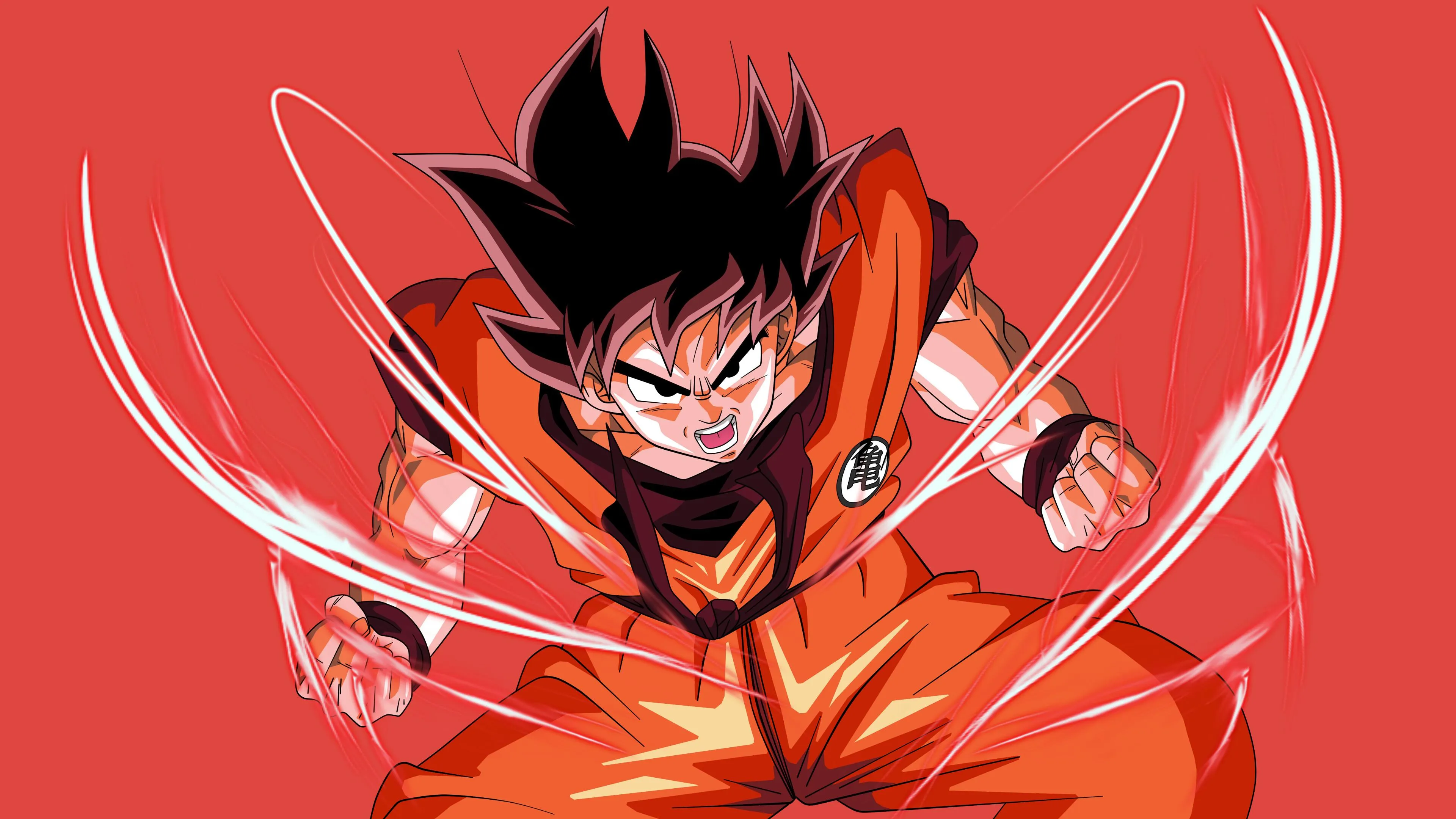 Dragon Ball Z Goku Charges Up with Super Saiyan Aura