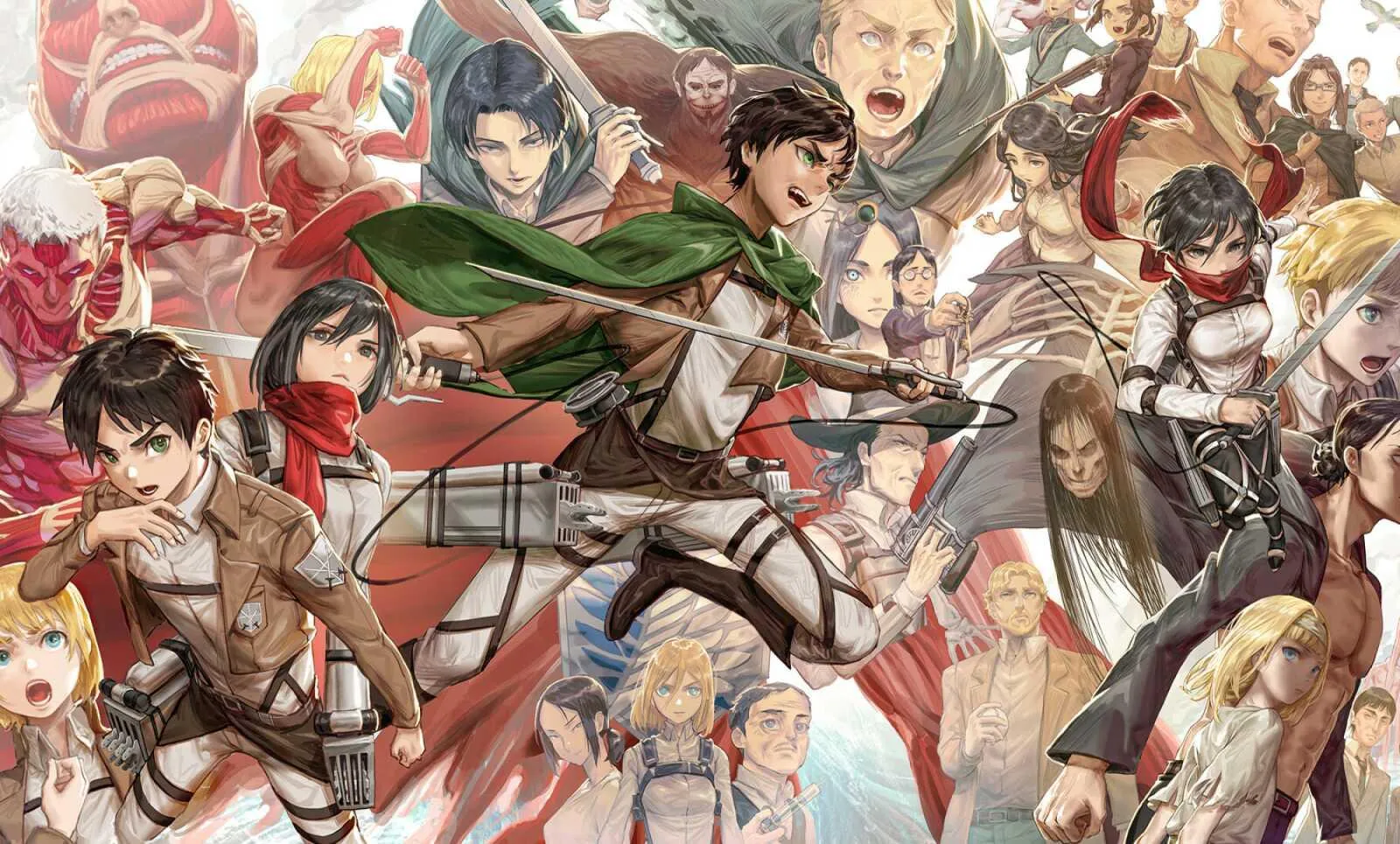 Epic Group Battle Scene from Attack on Titan Anime