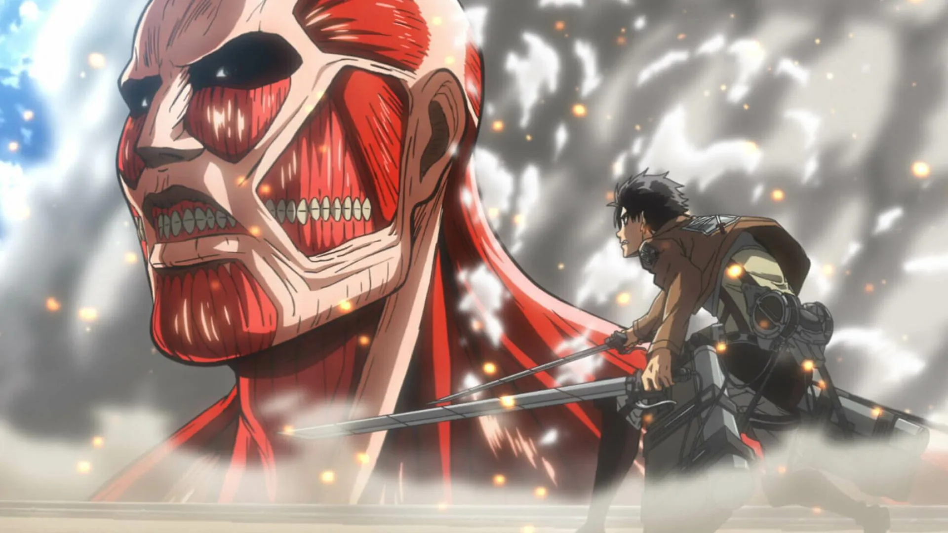 Eren Yeager Transforms Into Titan in Fierce Attack Scene