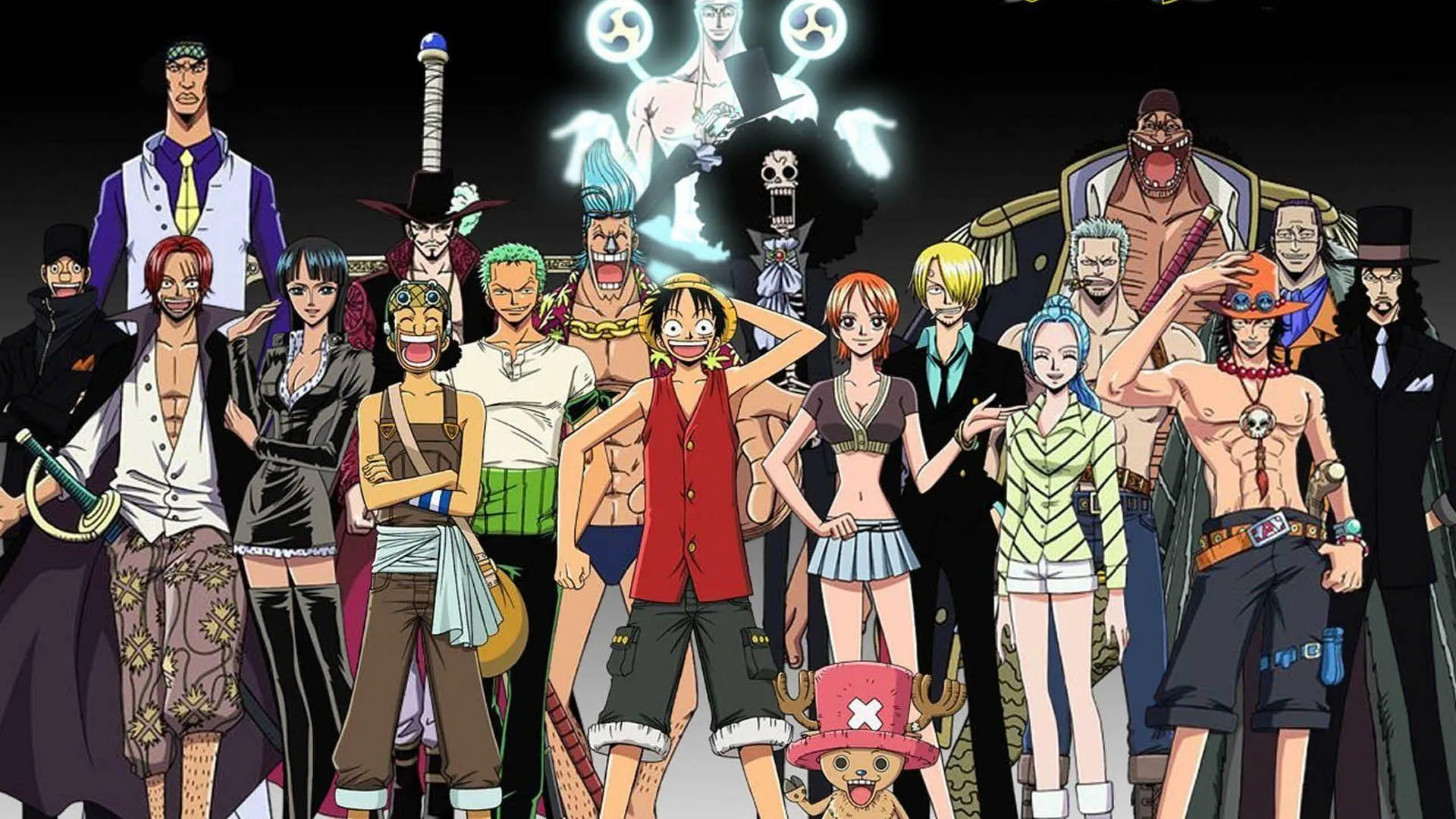 Full Cast Group Shot of Popular Anime Characters Together