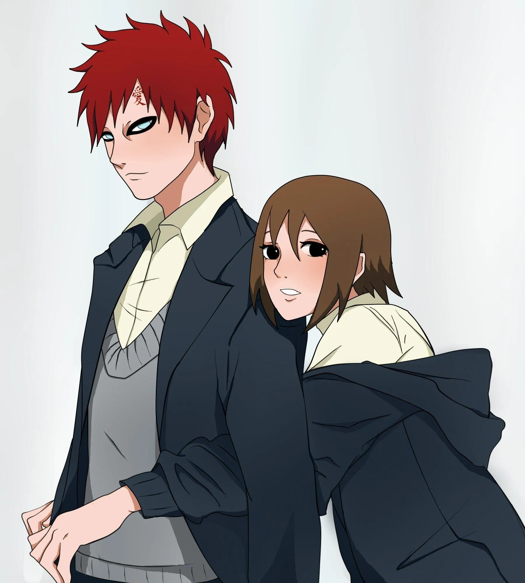 Gaara and Matsuri Standing Together Naruto Anime Wallpaper