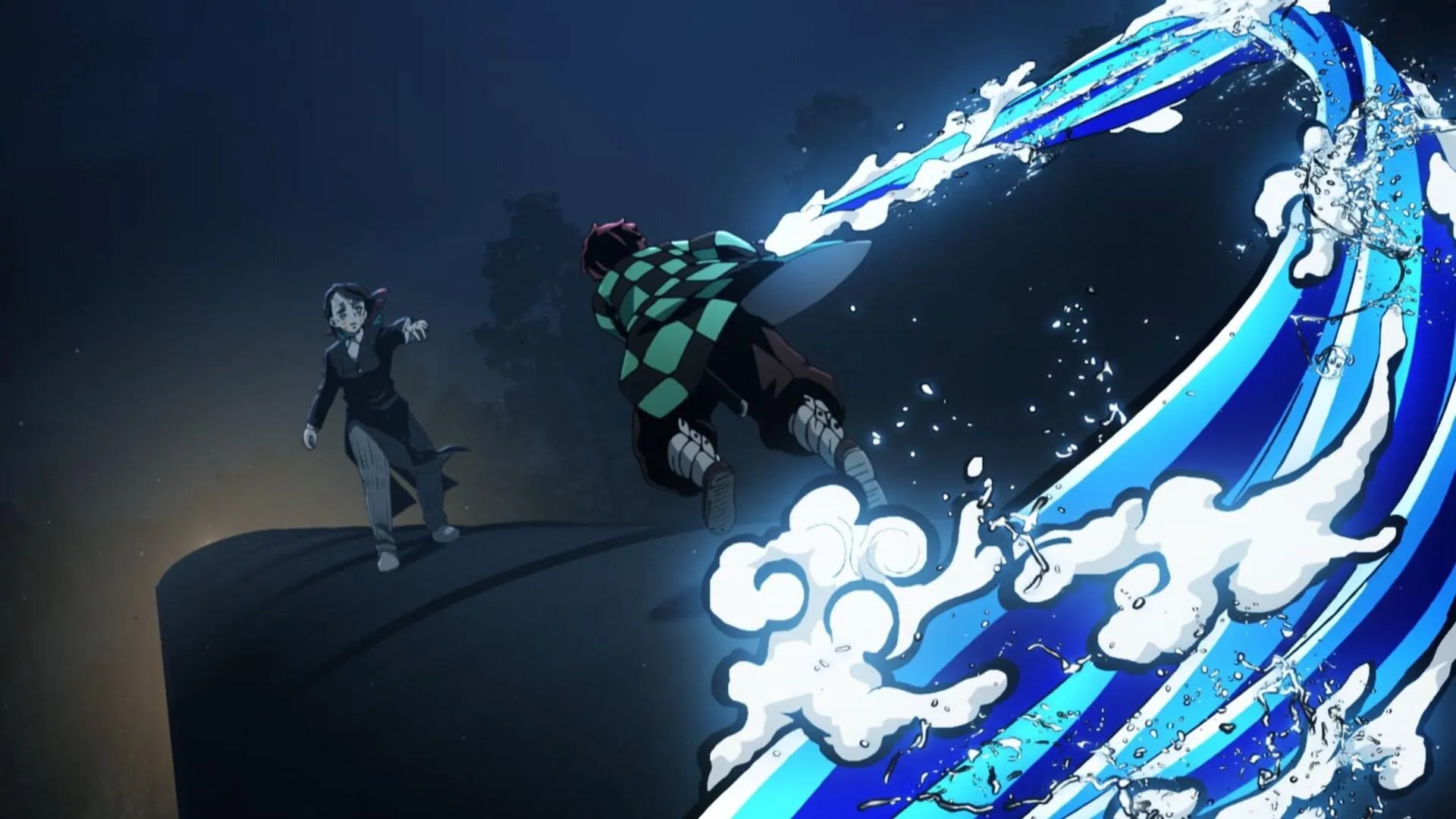 Giyu Tomioka Uses Water Breathing in Demon Slayer Episode