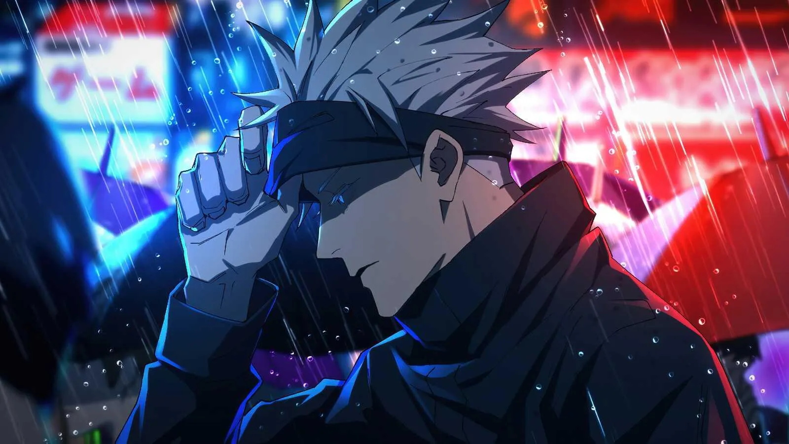 Gojo Satoru Powers Up in Domain Expansion with Intensity