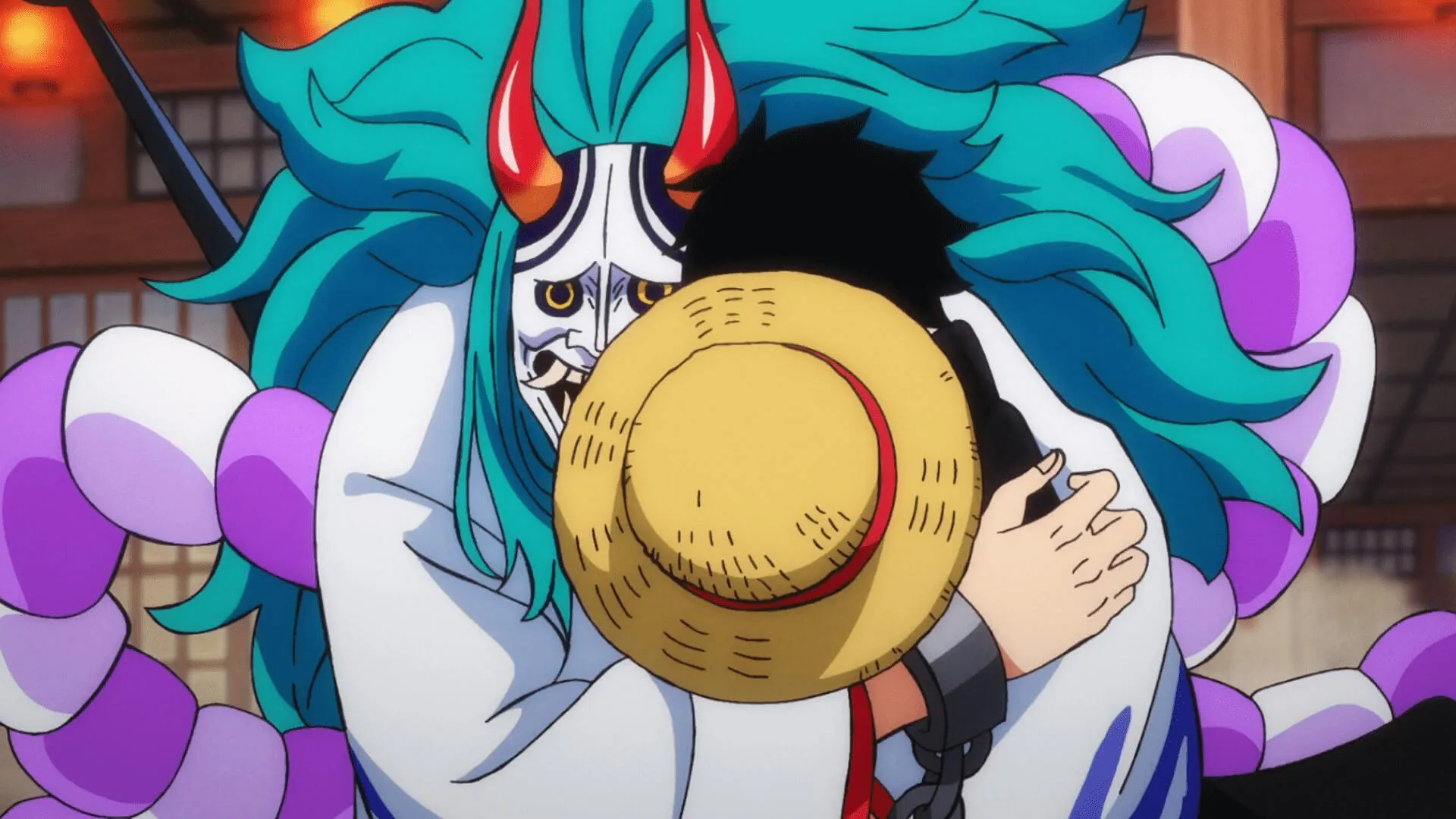 Hisoka Smiling Menacingly While Holding Hat in Hand