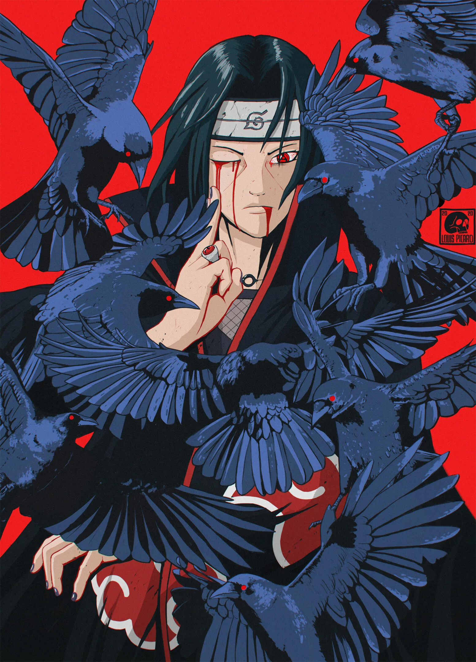 Itachi Uchiha Japanese anime background wallpaper for free