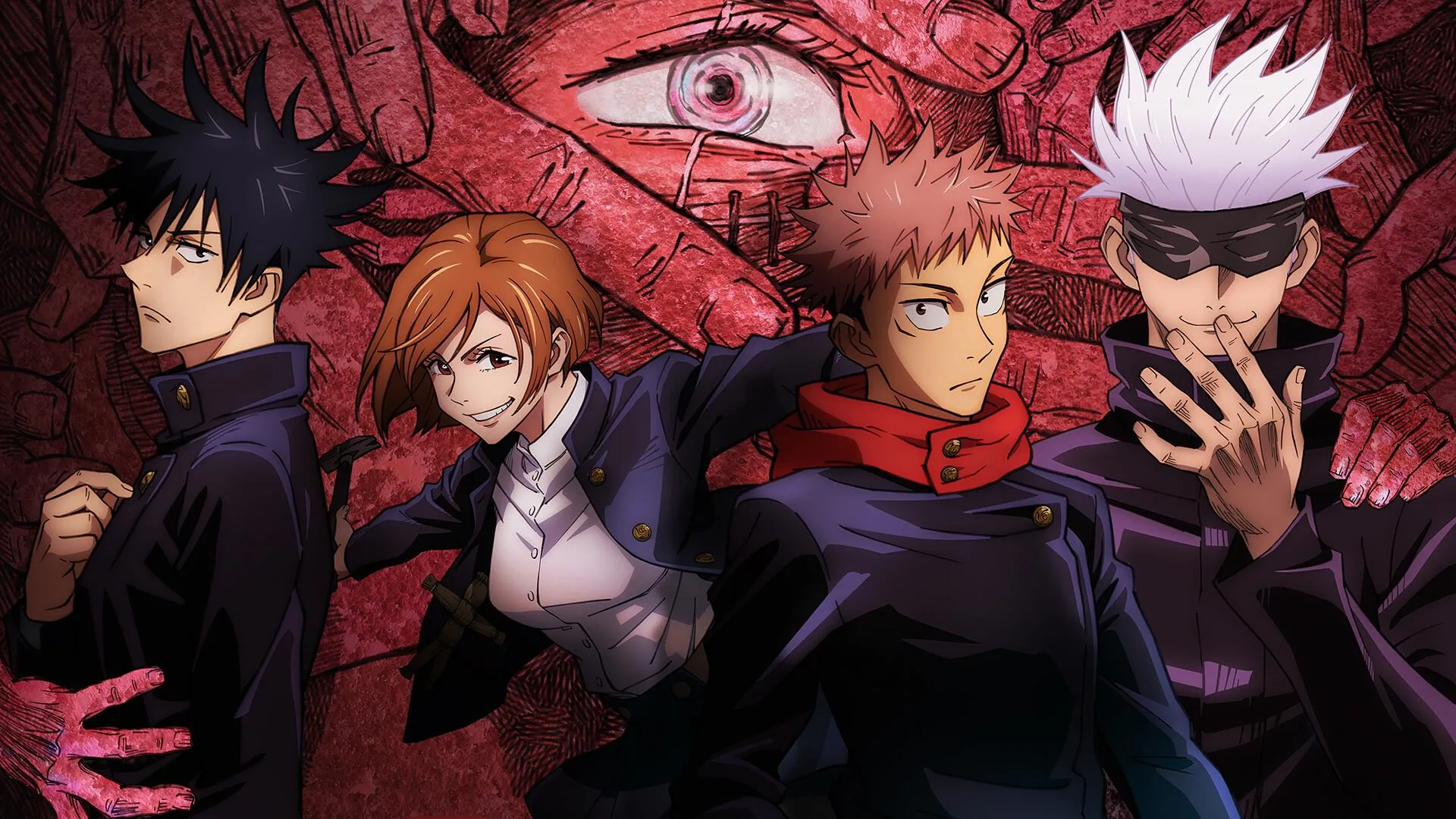 Jujutsu Kaisen Characters in Action Ready for Battle