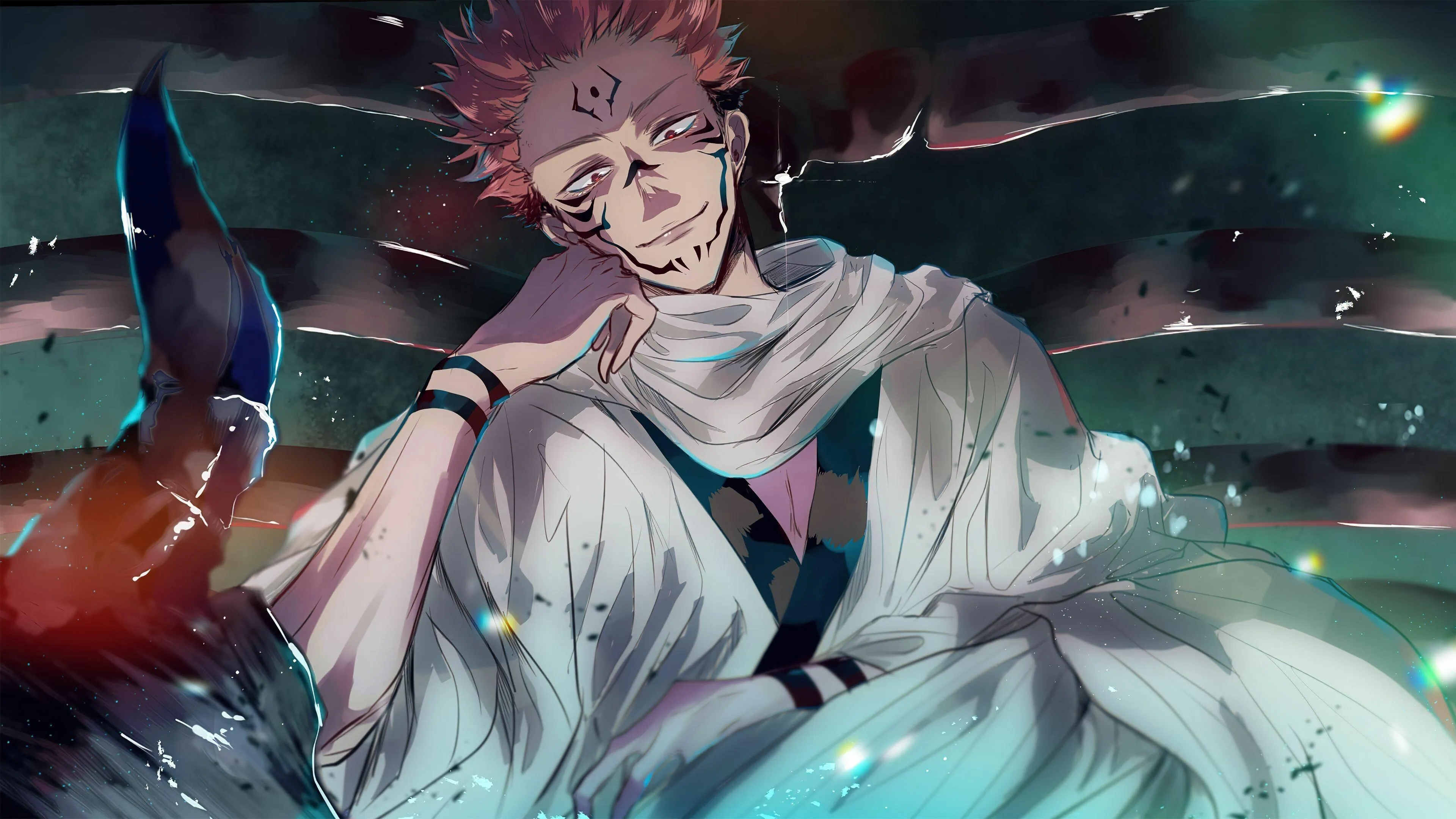 Jujutsu Kaisen Gojo Attacks with Cursed Technique Reversal