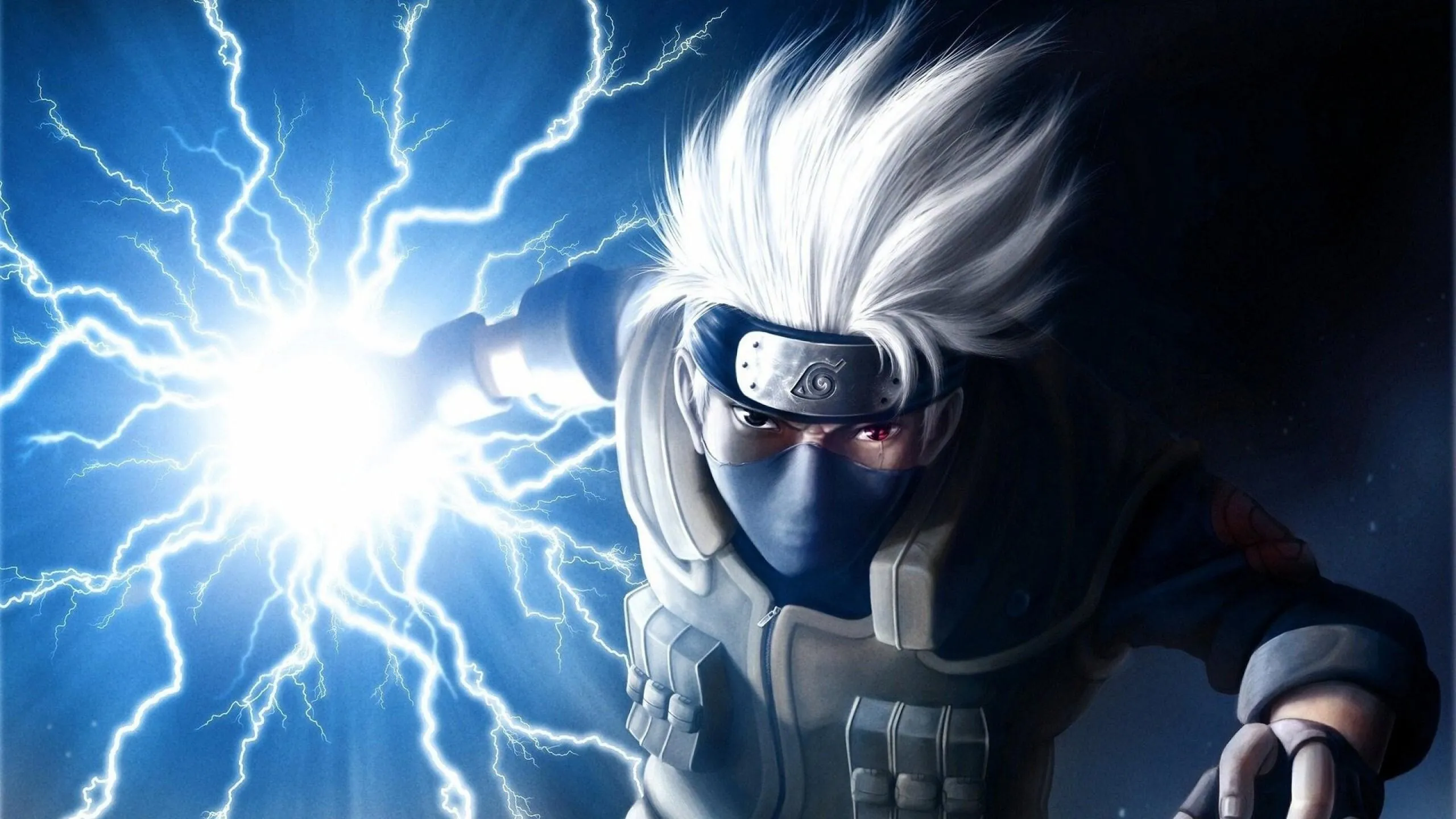 Kakashi Hatake Using Lightning Technique in Intense Fight