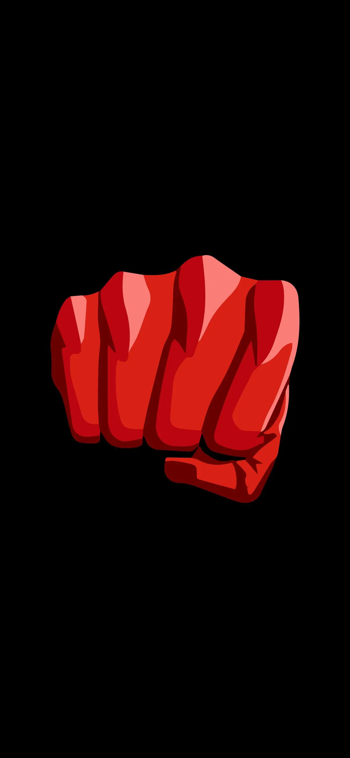 Kengan Ashura Red Glove Symbolizing Fierce Fighting Spirit