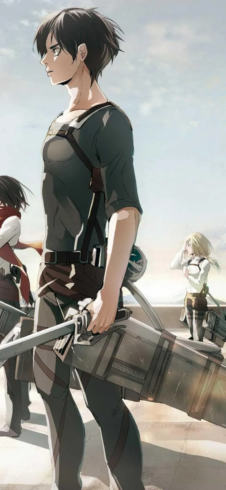 Levi Ackerman Standing with Survey Corps Gear Ready