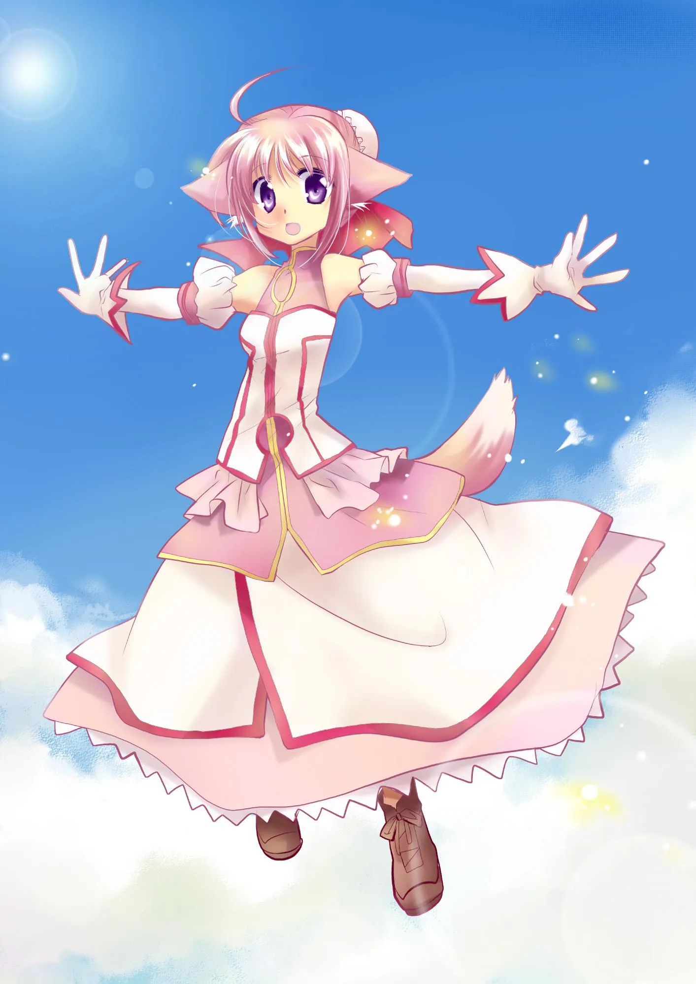 Madoka Floats Gracefully in Final Form Puella Magi