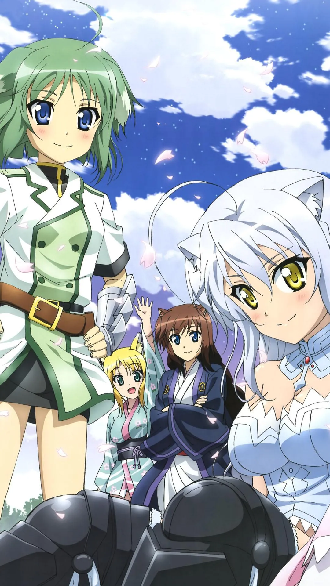 Meliodas and Elizabeth with Seven Deadly Sins Group