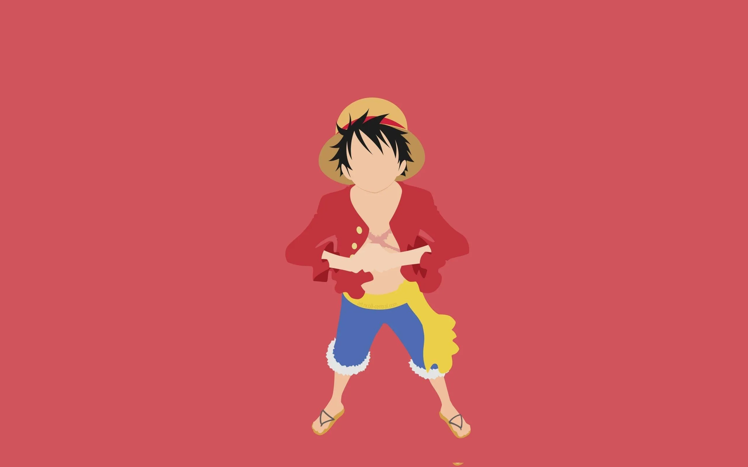 Monkey D Luffy in Red Vest Ready for New Adventure in One Piece