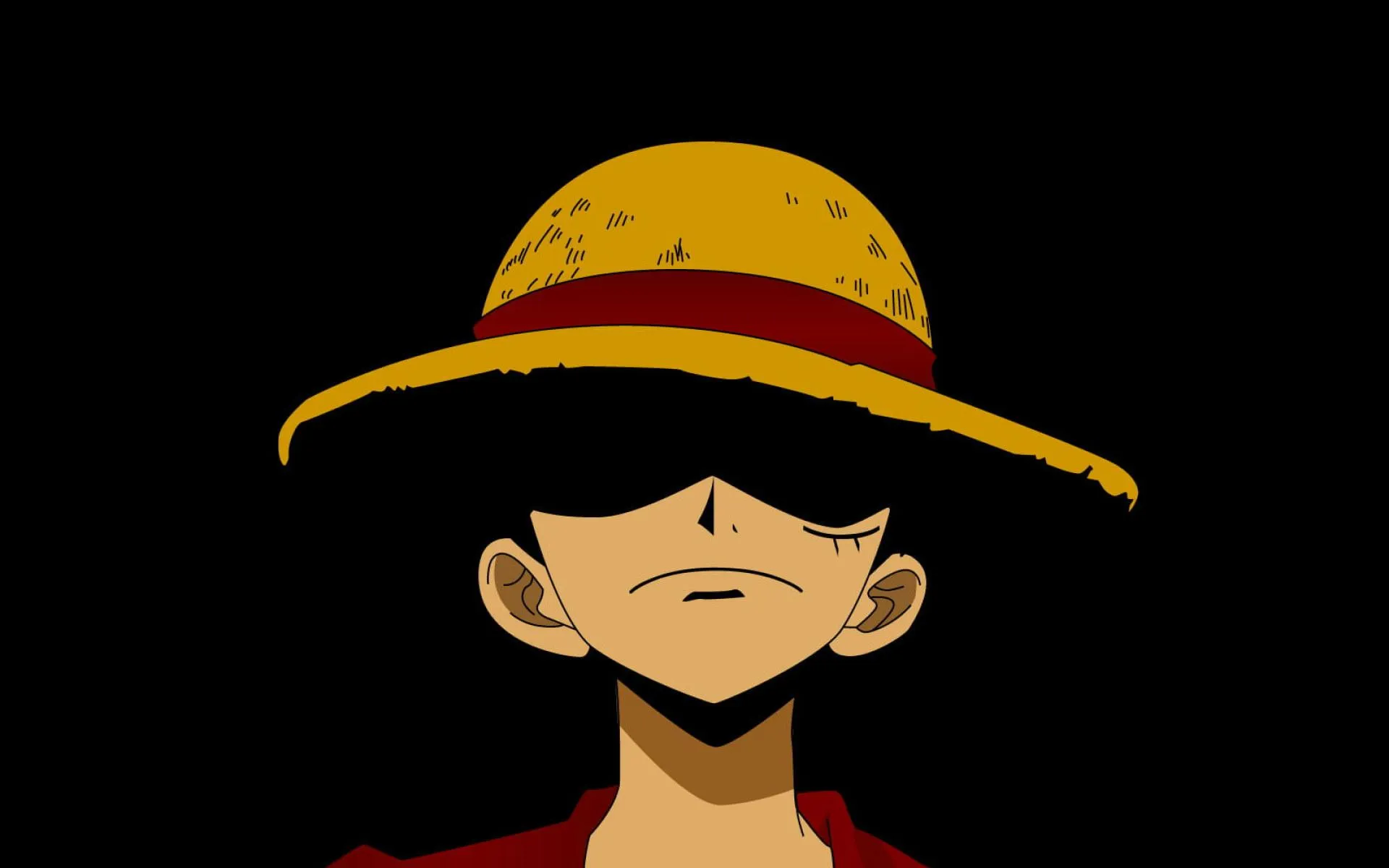 Monkey D Luffy Smiling Confidently Wearing his Iconic Straw Hat