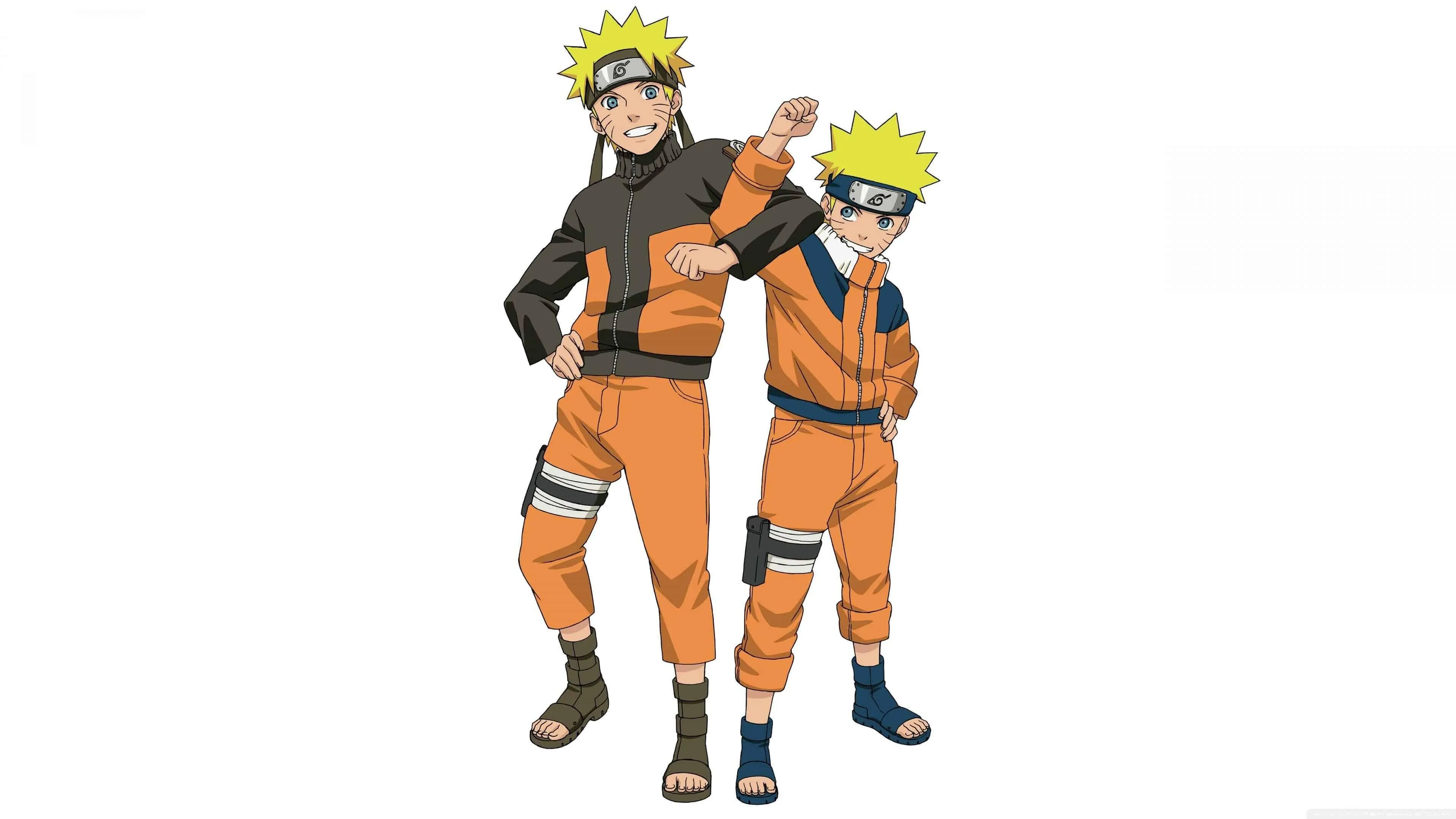 Naruto and Boruto Standing Side By Side with Pride