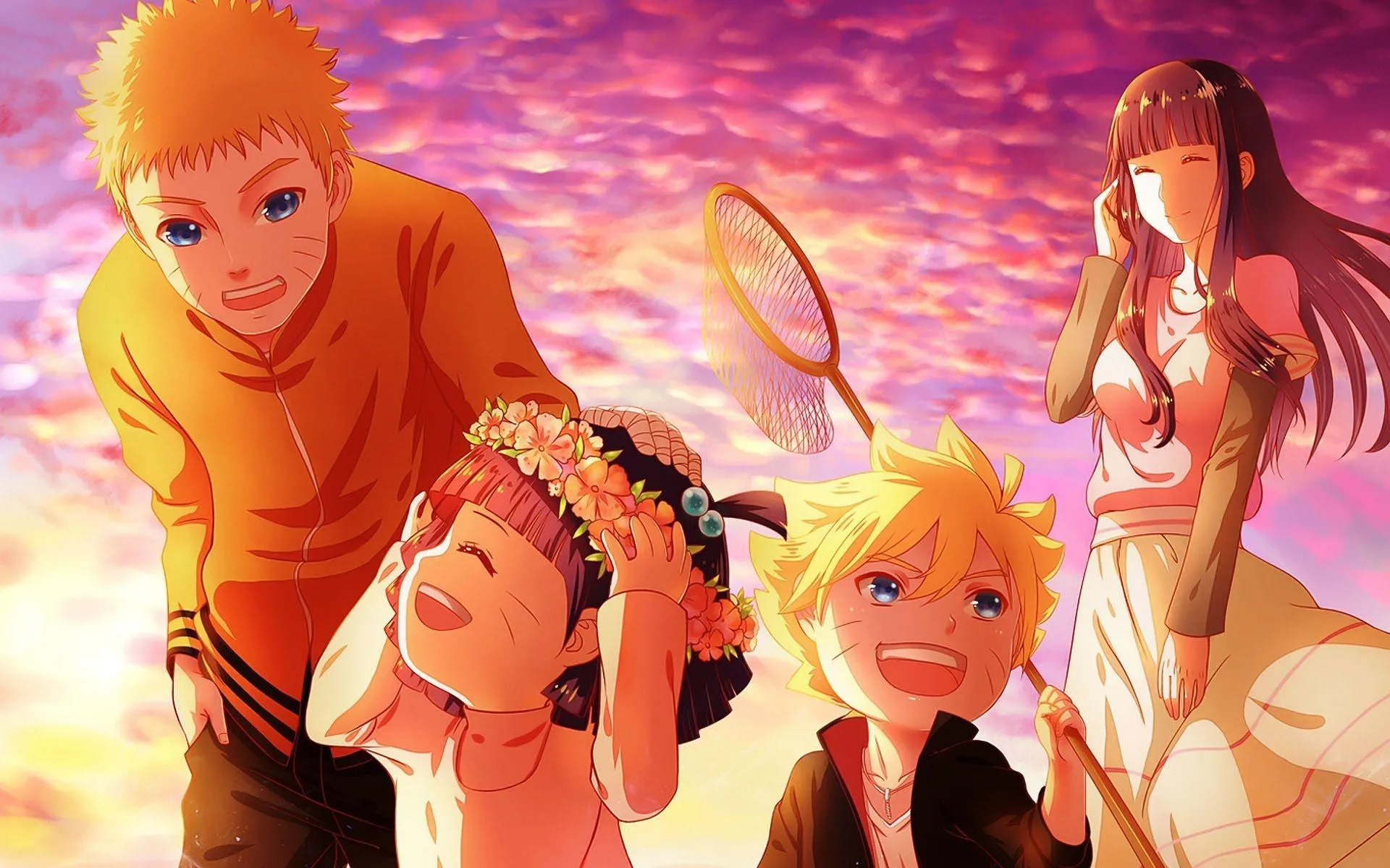 Naruto and Team Seven Smile Together As Friends United